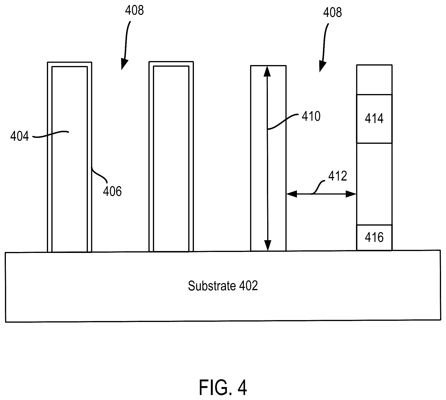 Patent US12433175 Figure 4 – Reactor to form films on sidewalls of memory cells