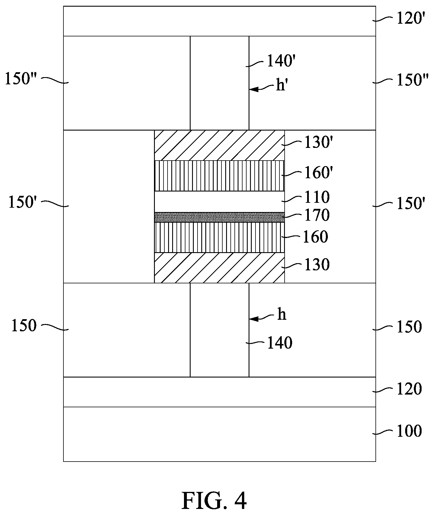 Patent US12433178 Figure 4 – PCRAM structure