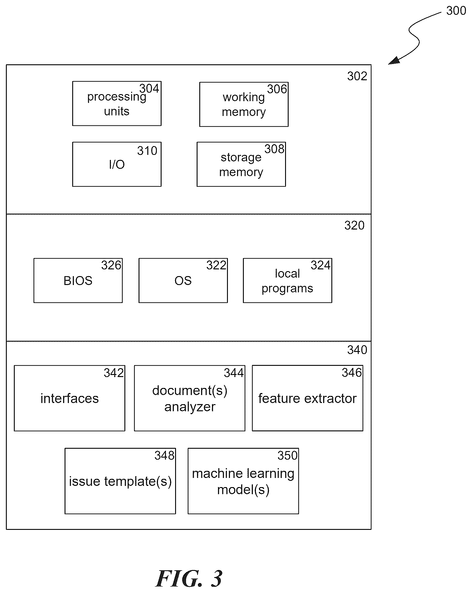 Patent US12437008 Figure 3 – Resolving latent status from dense information using machine learning