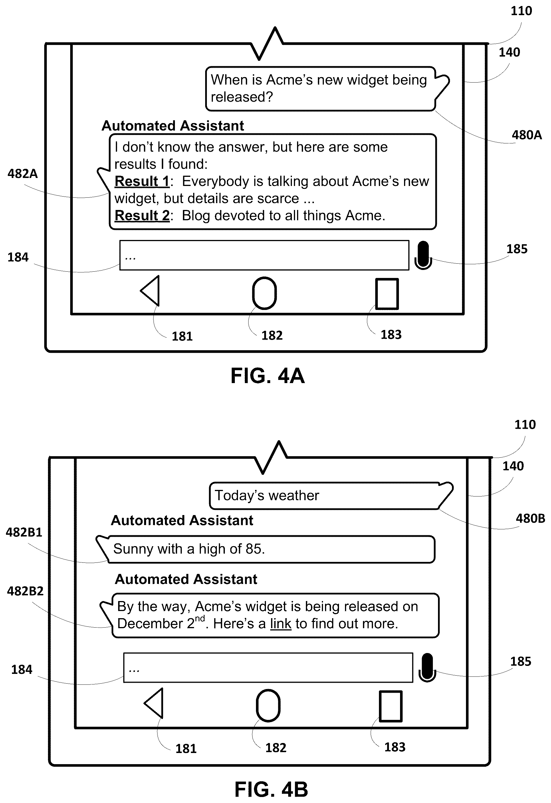 Patent US12437012 Figure 5 – Autonomously providing search results post-facto, including in assistant context