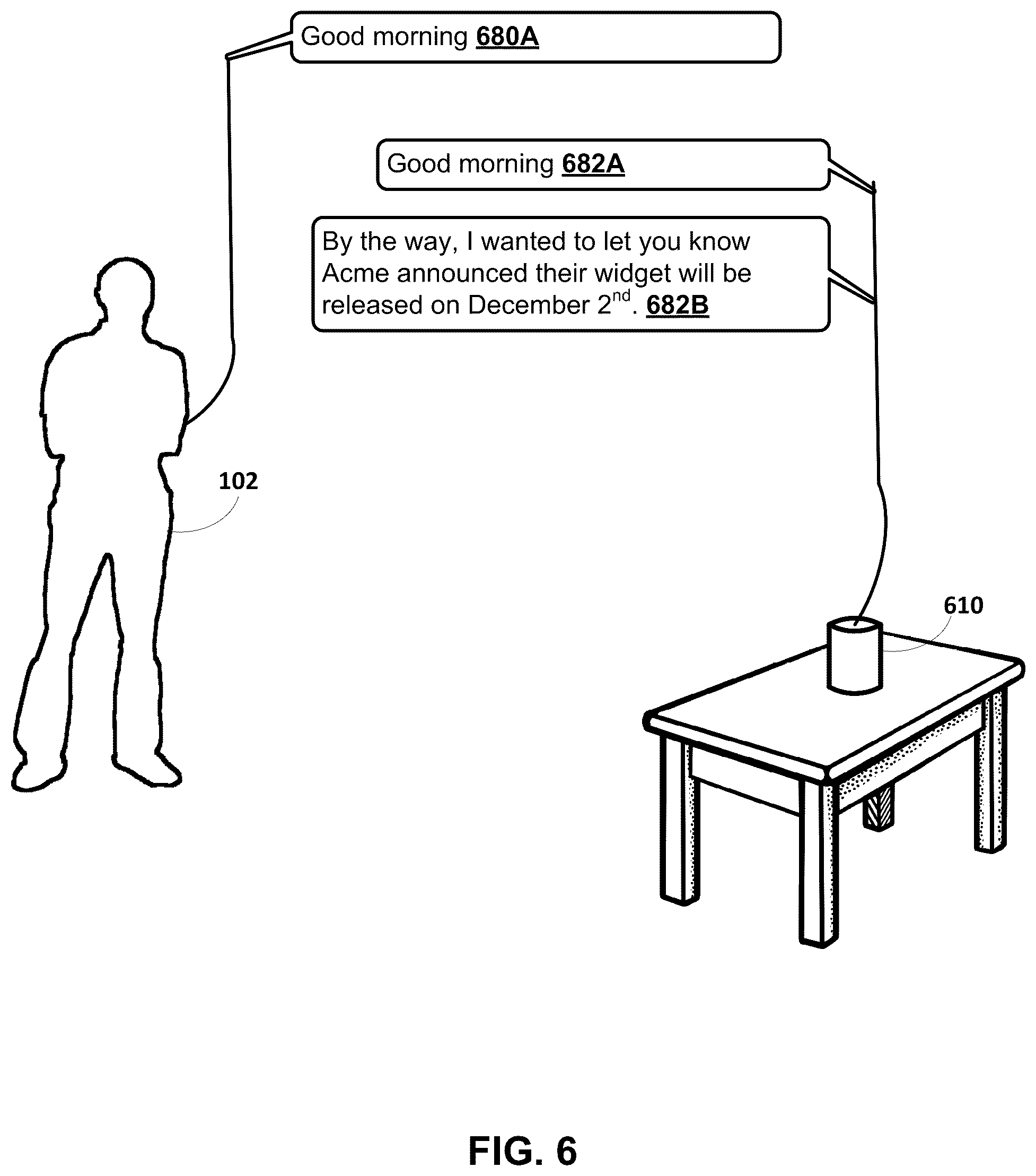 Patent US12437012 Figure 7 – Autonomously providing search results post-facto, including in assistant context