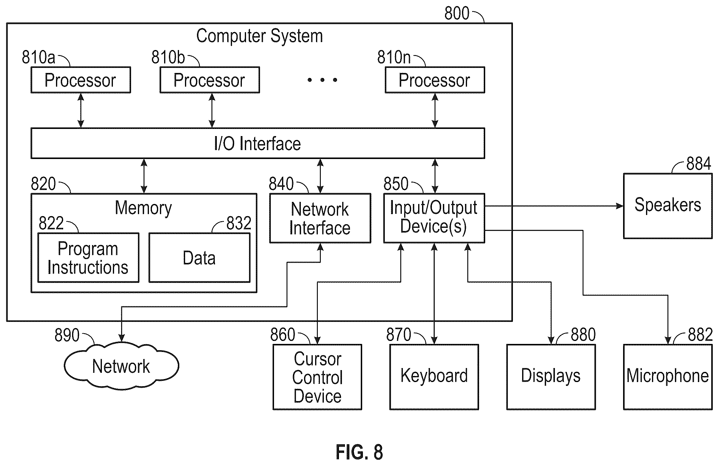 Patent US12437013 Figure 8 – Systems and methods for presenting information within a software application or website