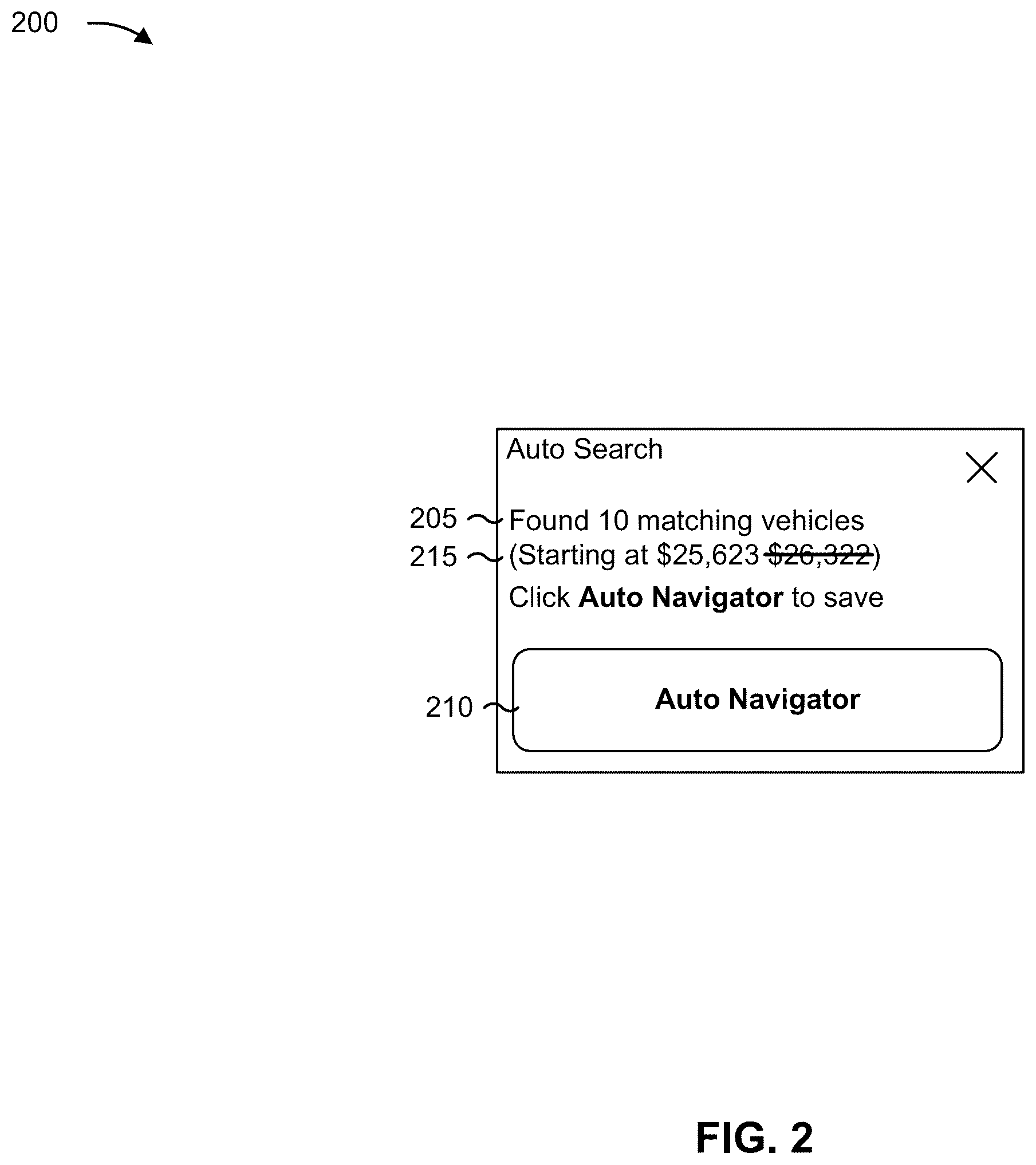 Patent US12437018 Figure 6 – Web browser plugin redirecting to a website for a vehicle database