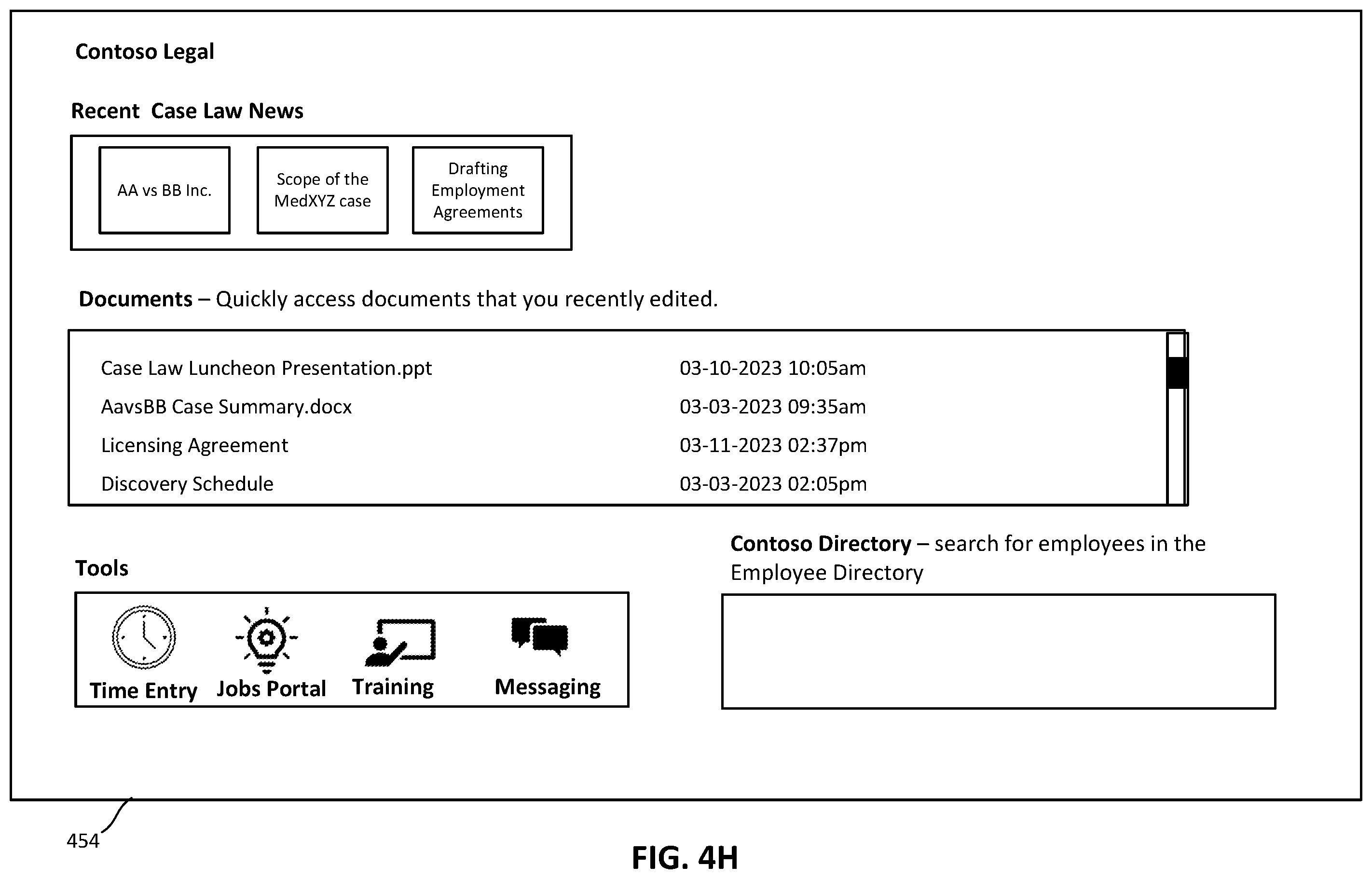Patent US12437034 Figure 12 – Multiple targeted intranet and employee engagement experiences within a tenant