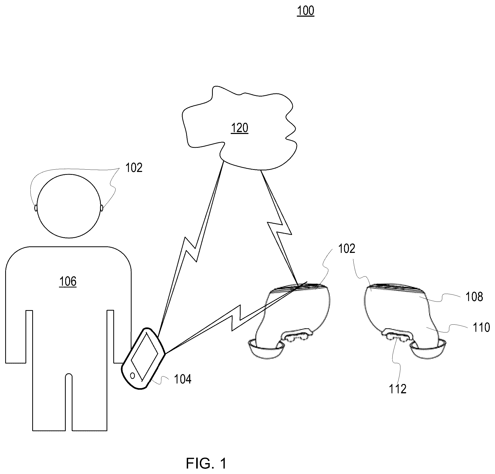 Patent US12437049 Figure 1 – Digital signature using phonometry and compiled biometric data system and method