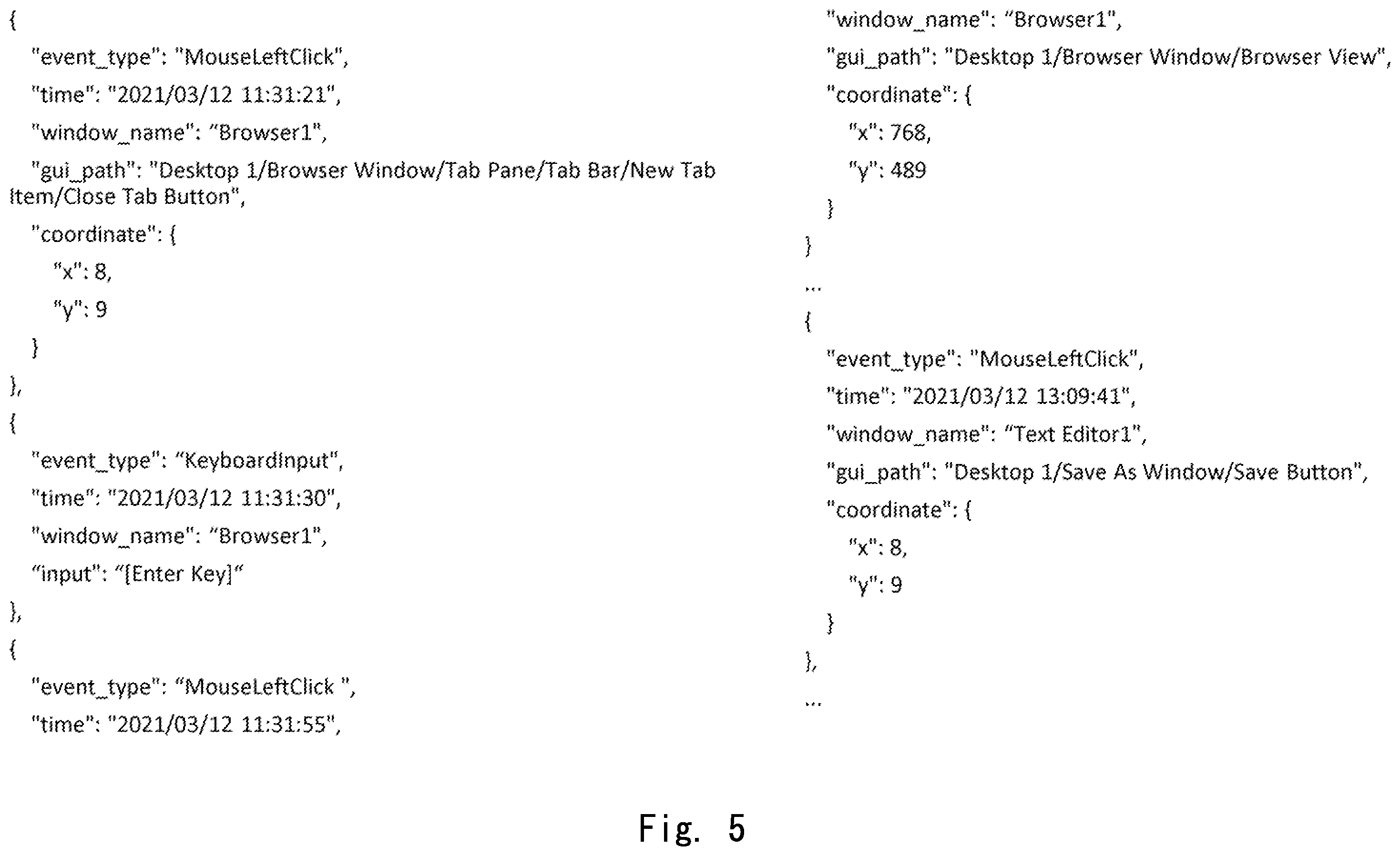 Patent US12437061 Figure 5 – Log generation apparatus, abnormality detection system, log generation method, and non-transitory computer readable medium