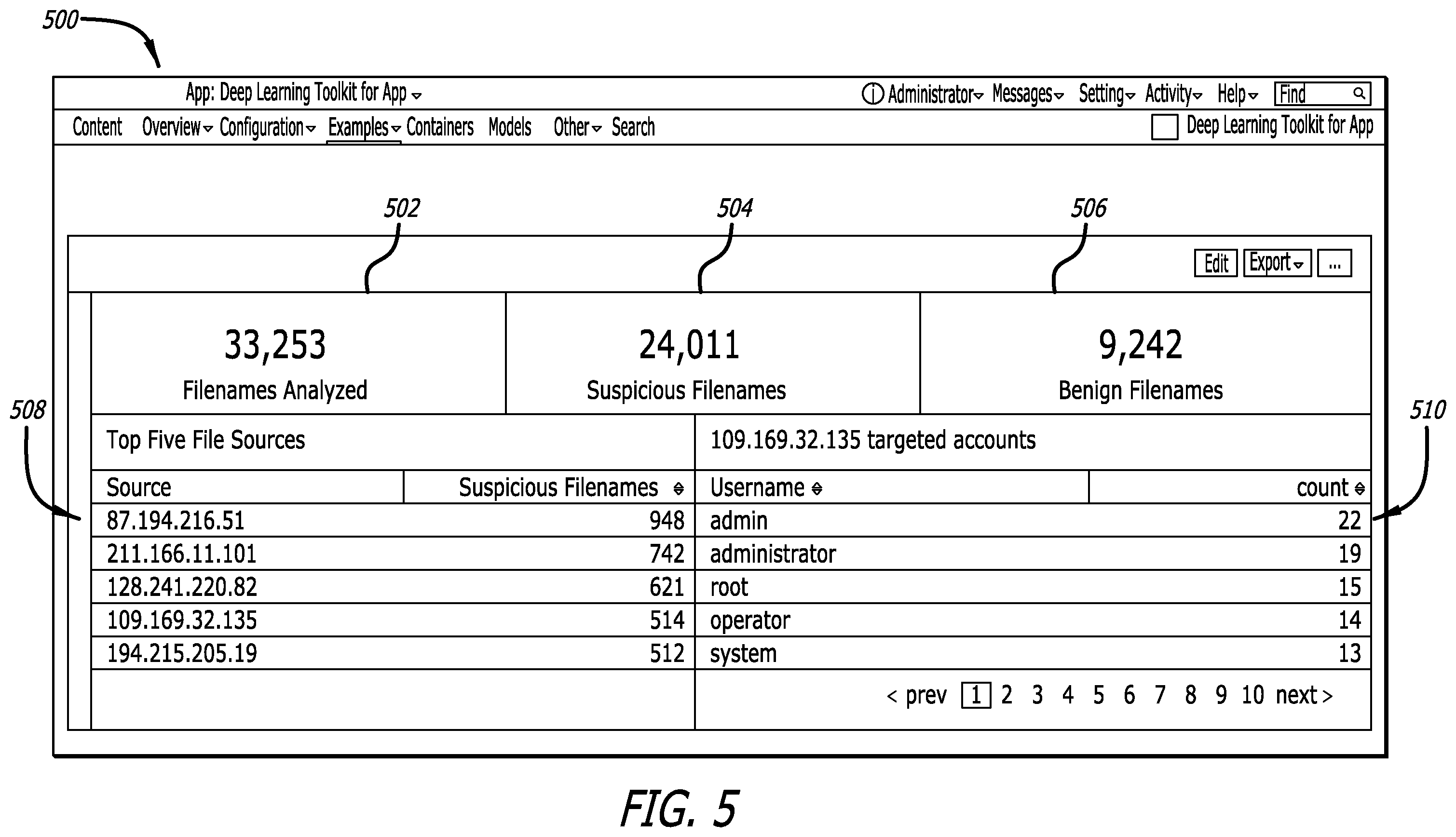 Patent US12437067 Figure 6 – Suspicious filename detection using a deep learning neural network