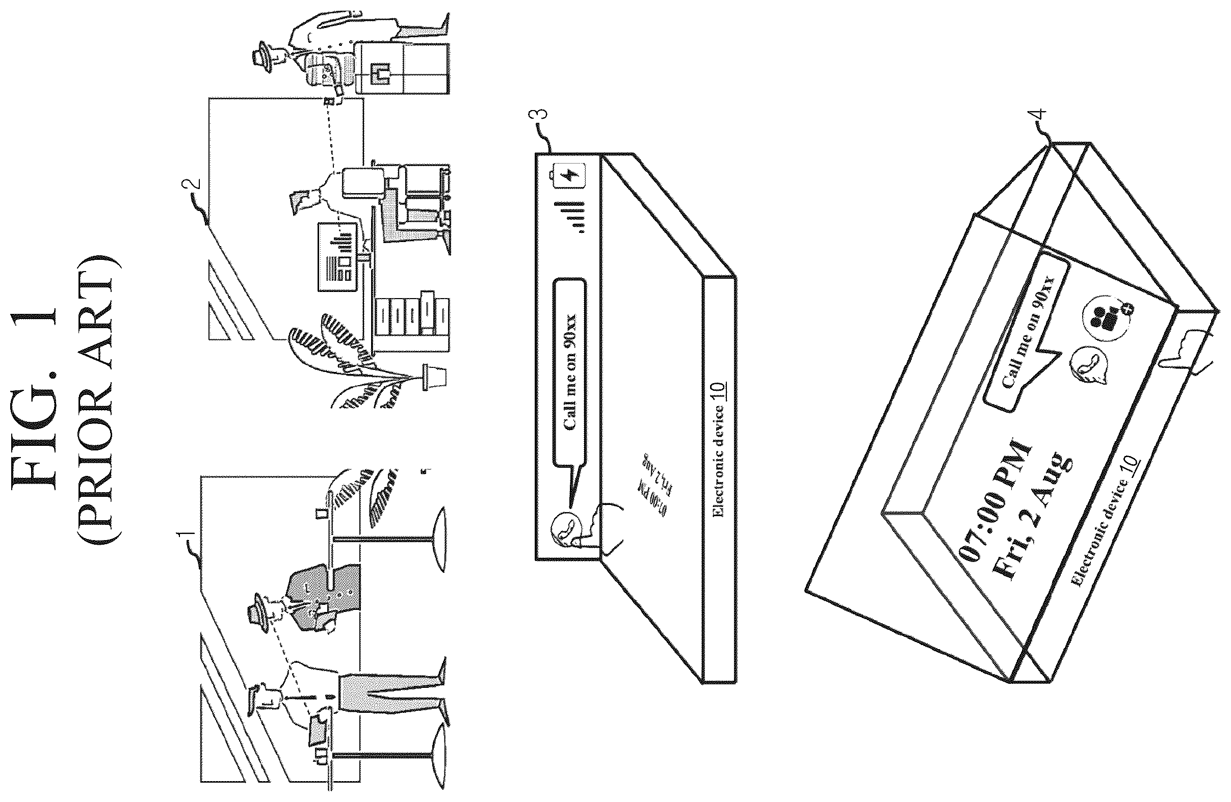 Patent US12437124 — Method and electronic device for securing display of confidential content — Figure 1