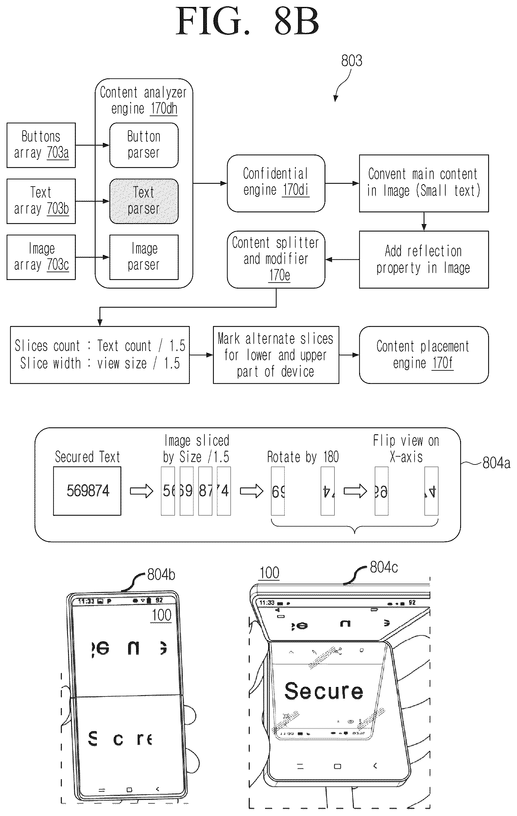 Patent US12437124 Figure 11 – Method and electronic device for securing display of confidential content