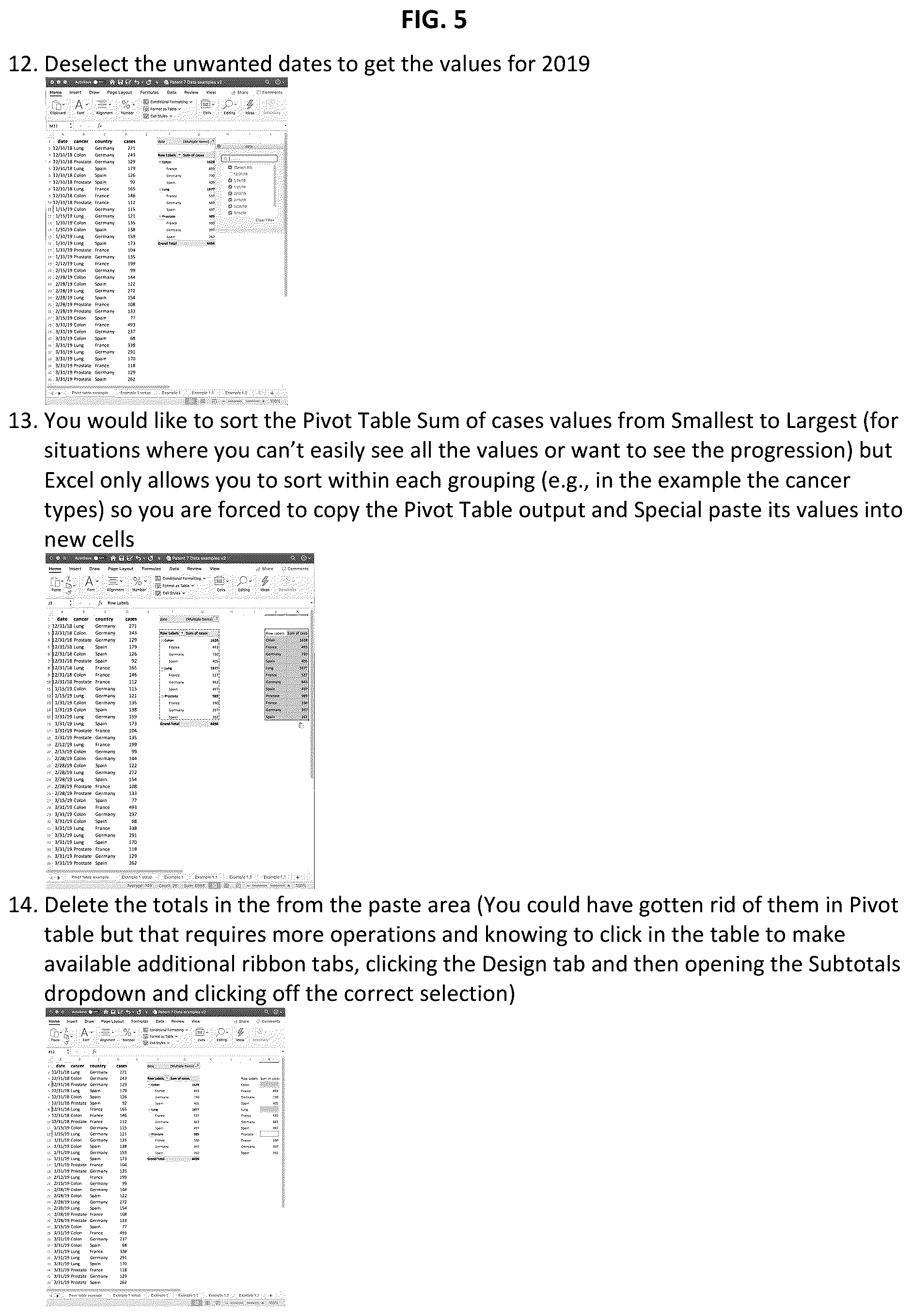 Patent US12437148 Figure 5 – Method and system for improved ordering of output from spreadsheet analytical functions