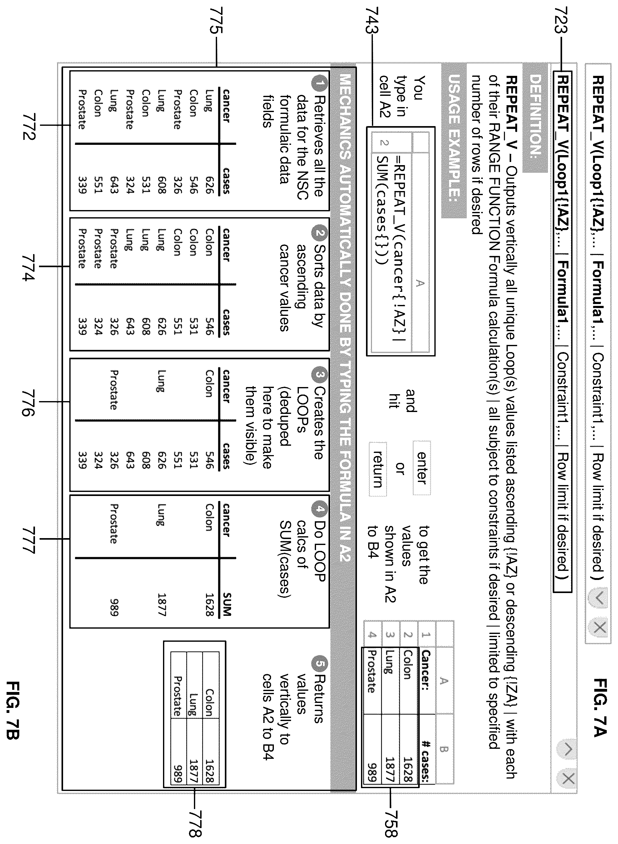 Patent US12437148 Figure 7 – Method and system for improved ordering of output from spreadsheet analytical functions