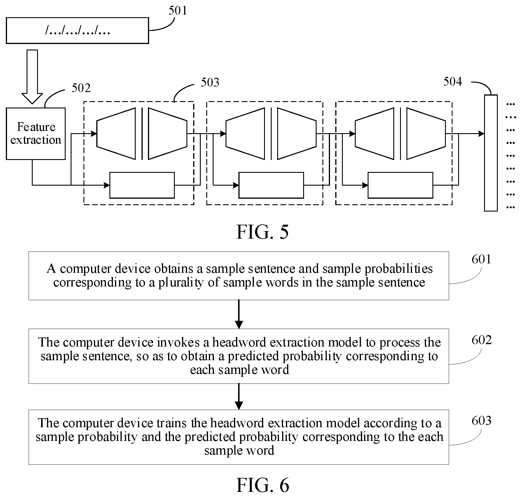 Patent US12437152 Figure 5 – Headword extraction method and apparatus, device, and storage medium