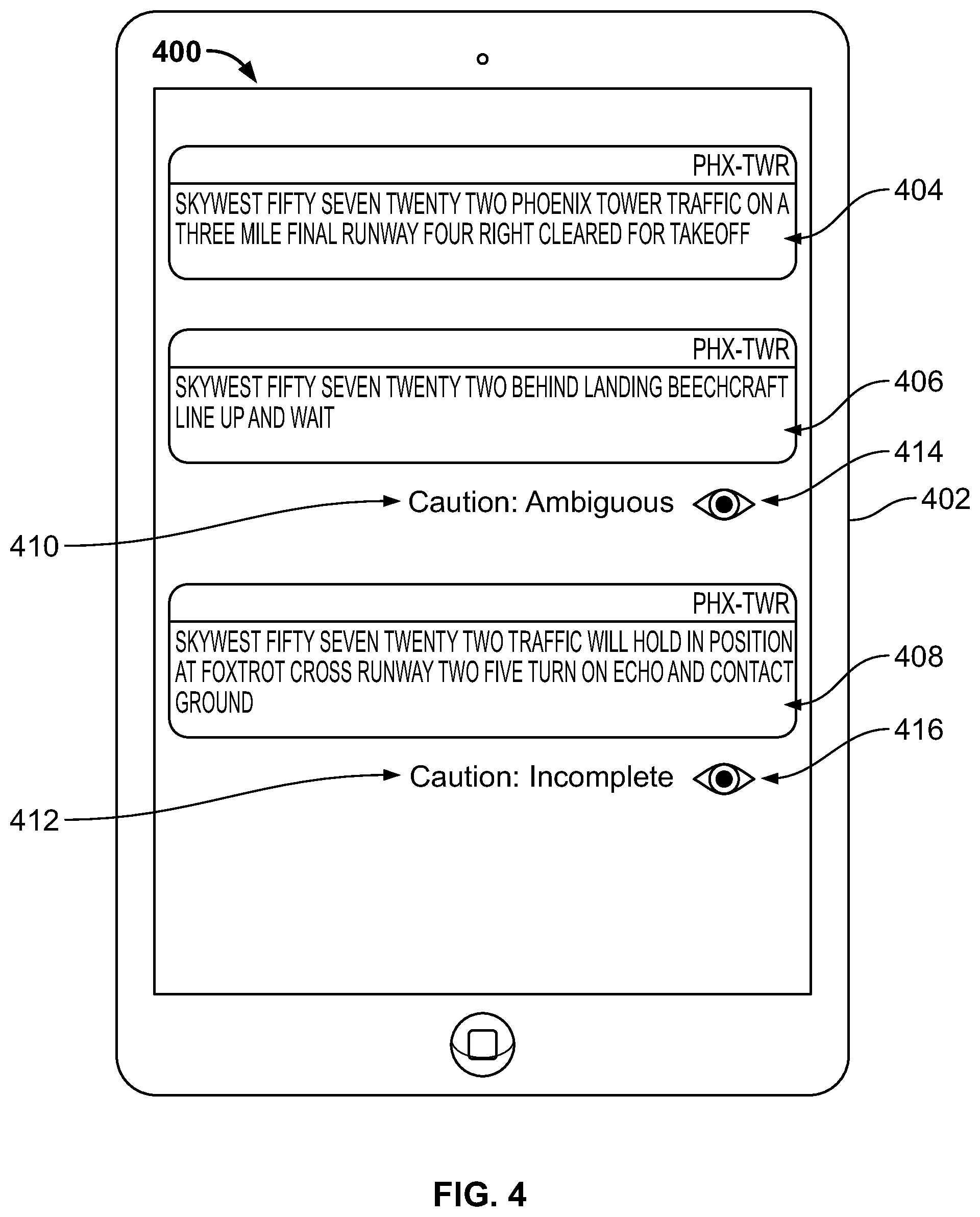 Patent US12437156 Figure 4 – Transcription systems and methods for challenging clearances