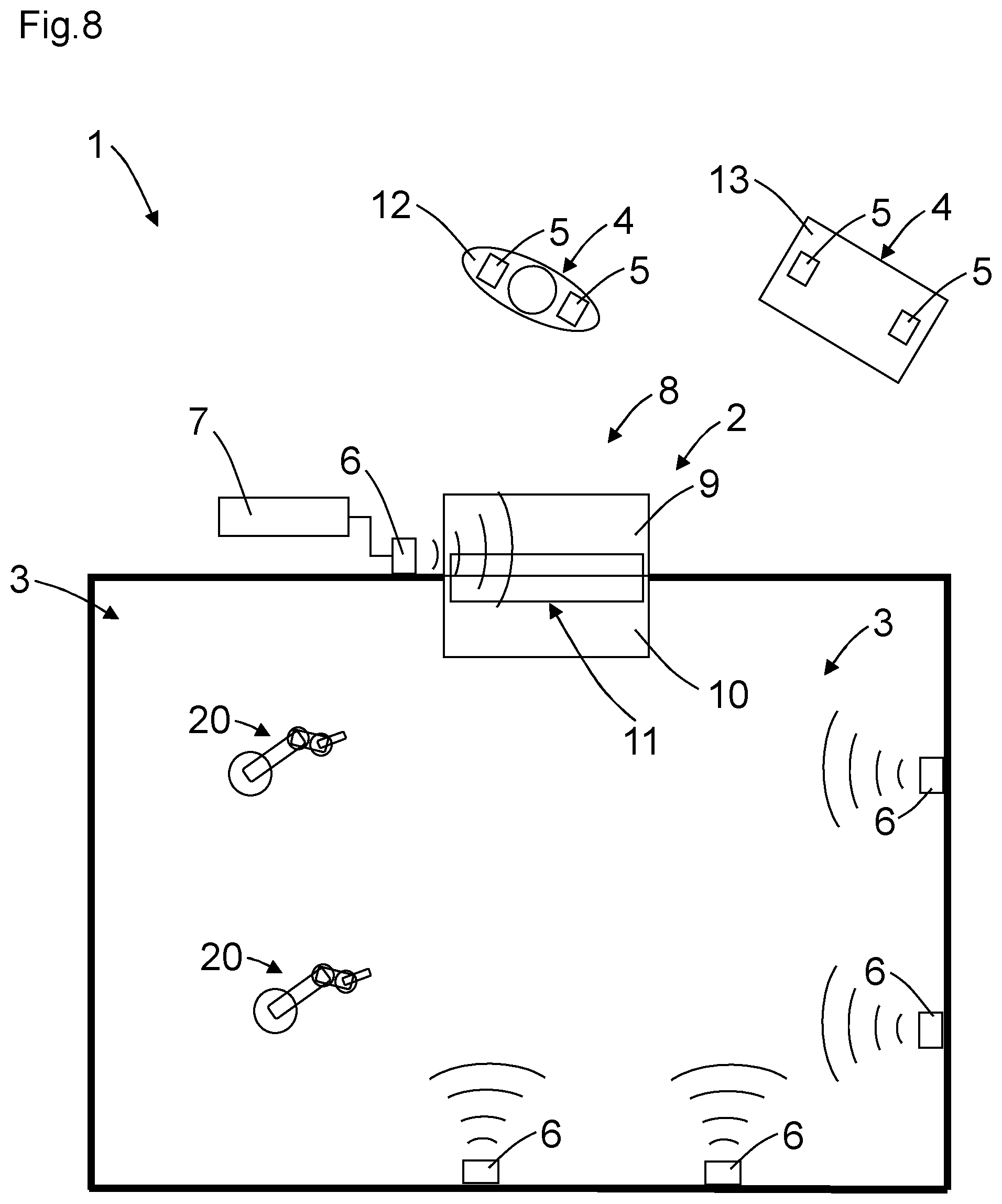 Patent US12437165 Figure 8 – Safety system and method using a safety system