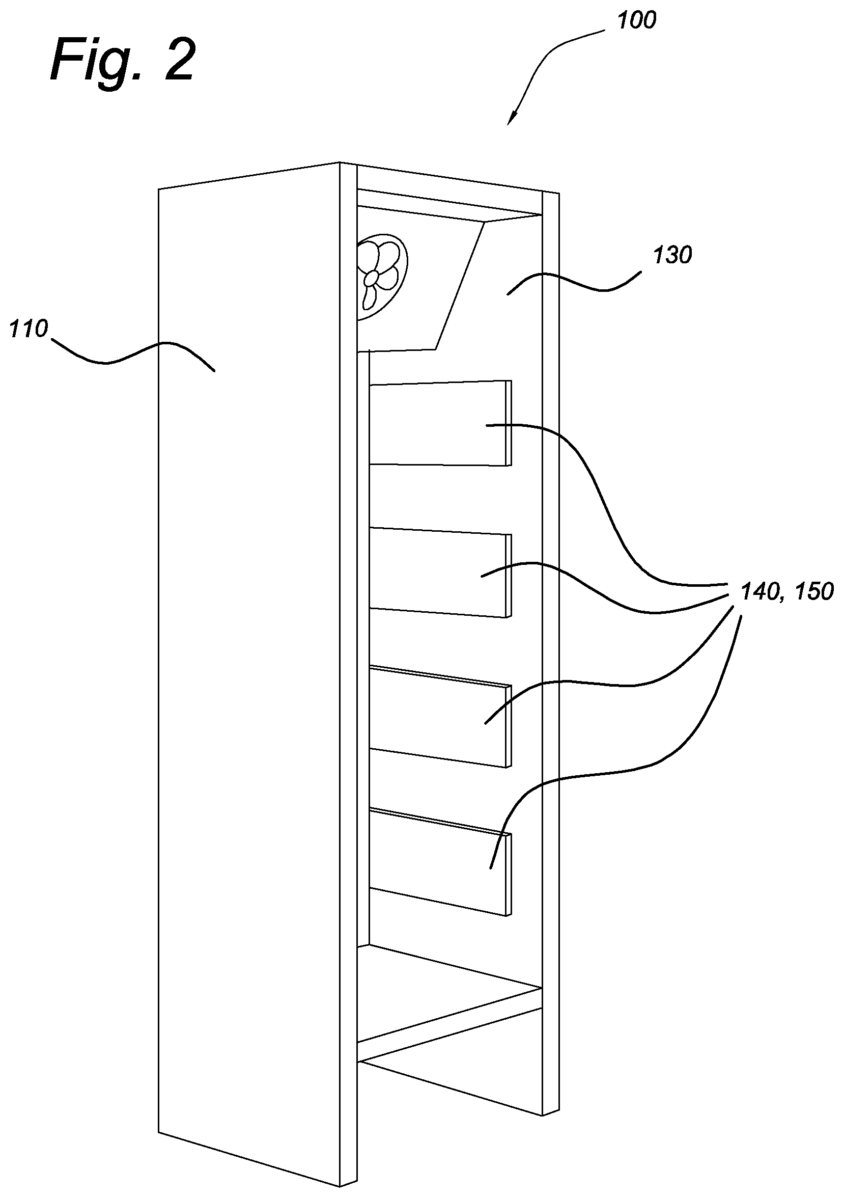 Patent US12437167 Figure 2 – Intelligent cabinet