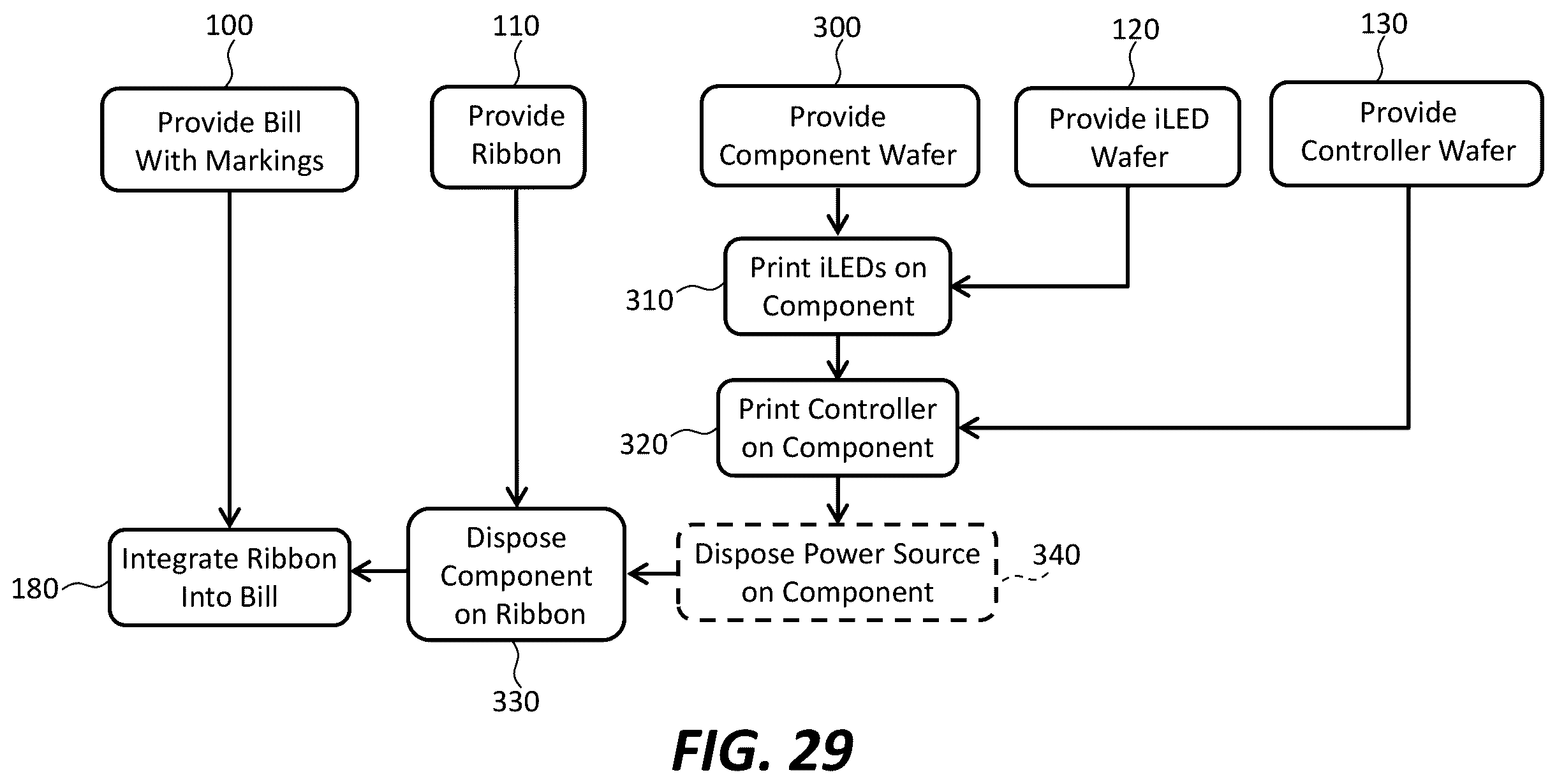 Patent US12437174 Figure 19 – Hybrid documents with electronic indicia