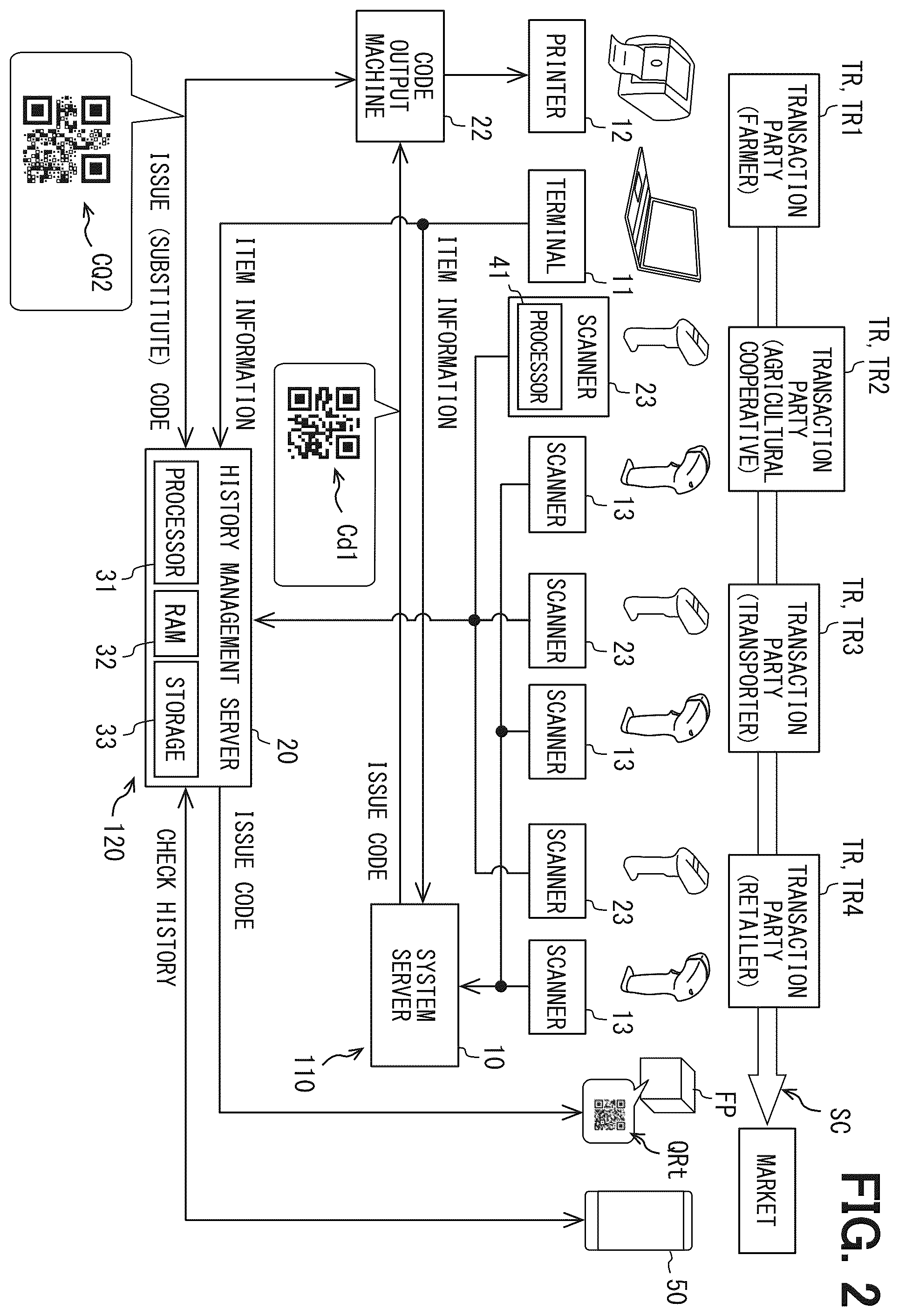 Patent US12437176 Figure 2 – Display medium, code generation method, and code reading method