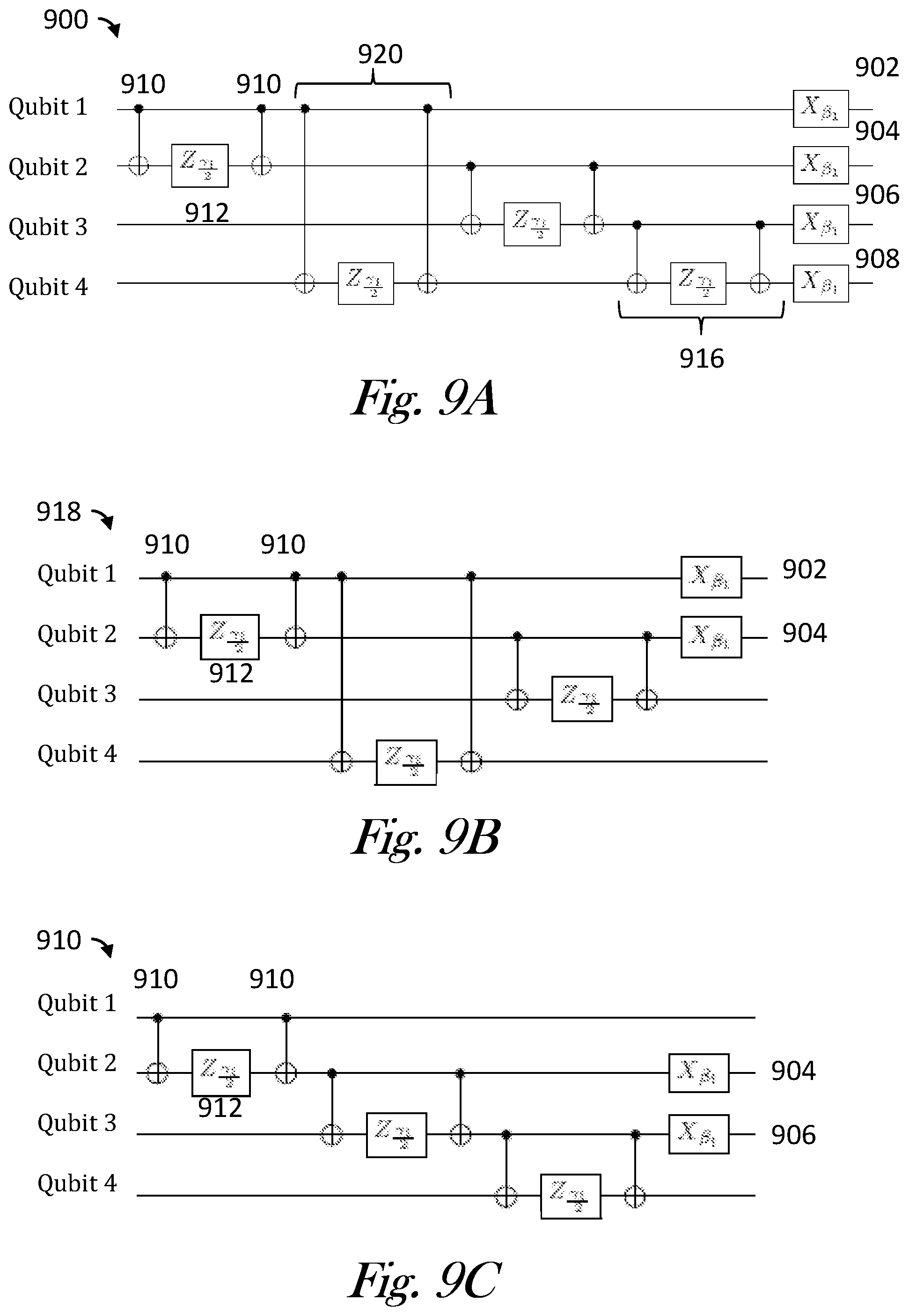 Patent US12437224 Figure 8 – Noise reduced circuits for trapped-ion quantum computers