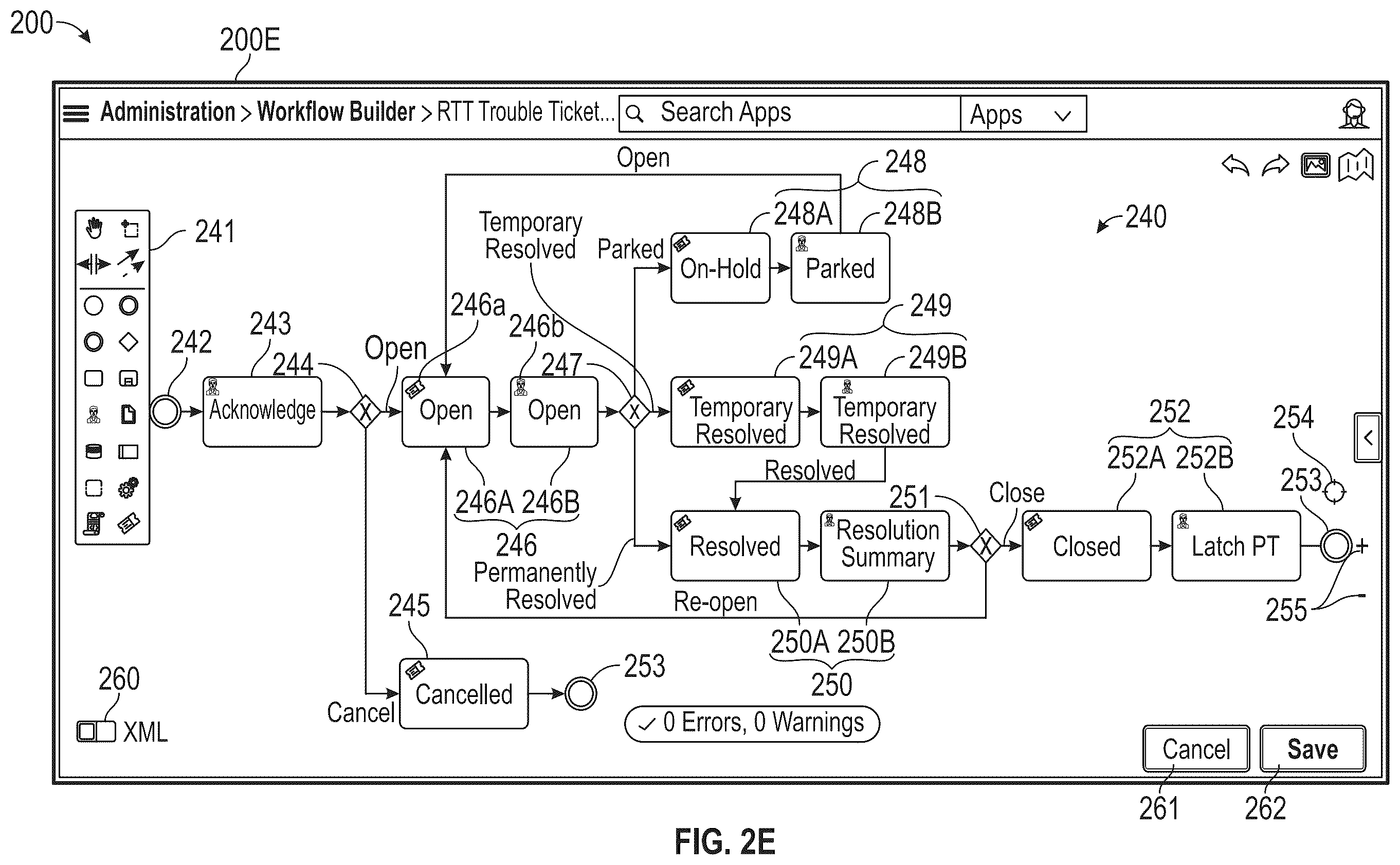 Patent US12437252 Figure 8 – Method, system and computer program product for customizable presentation of workflow transition