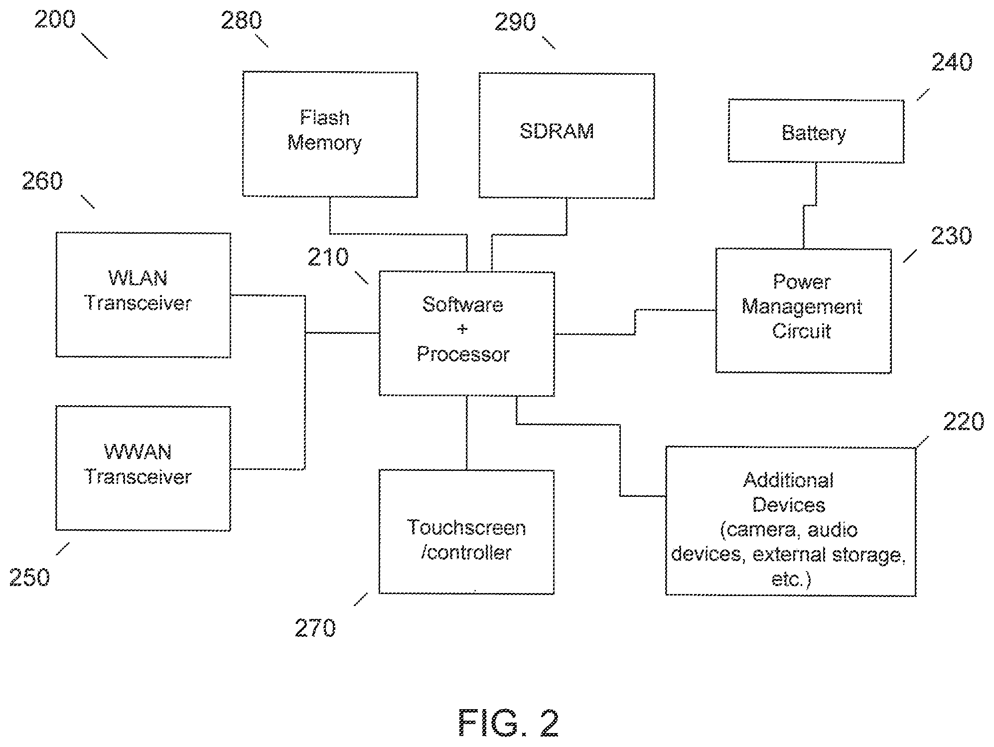 Patent US12437254 Figure 2 – Display of hospital transport information on a portable device