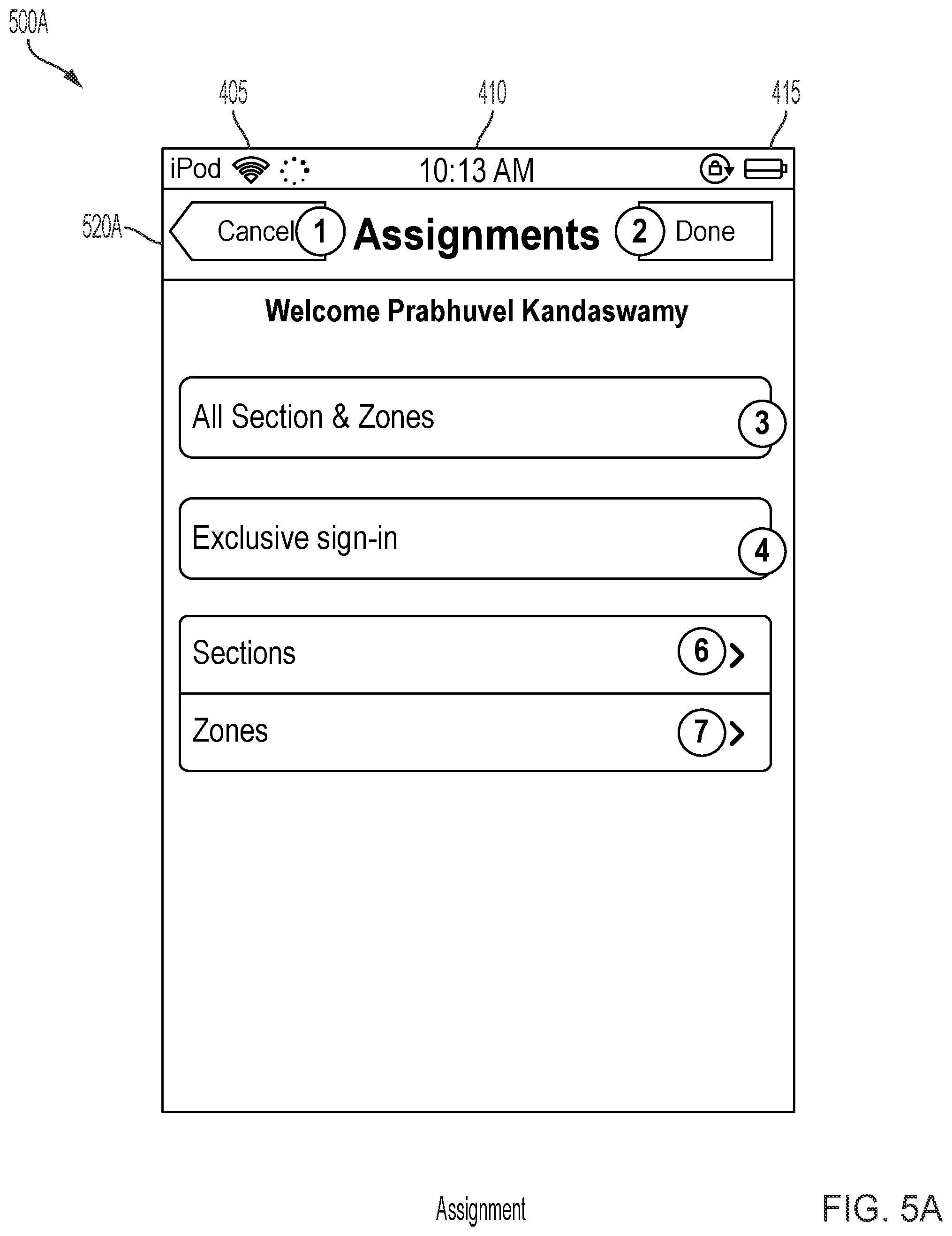 Patent US12437254 Figure 6 – Display of hospital transport information on a portable device