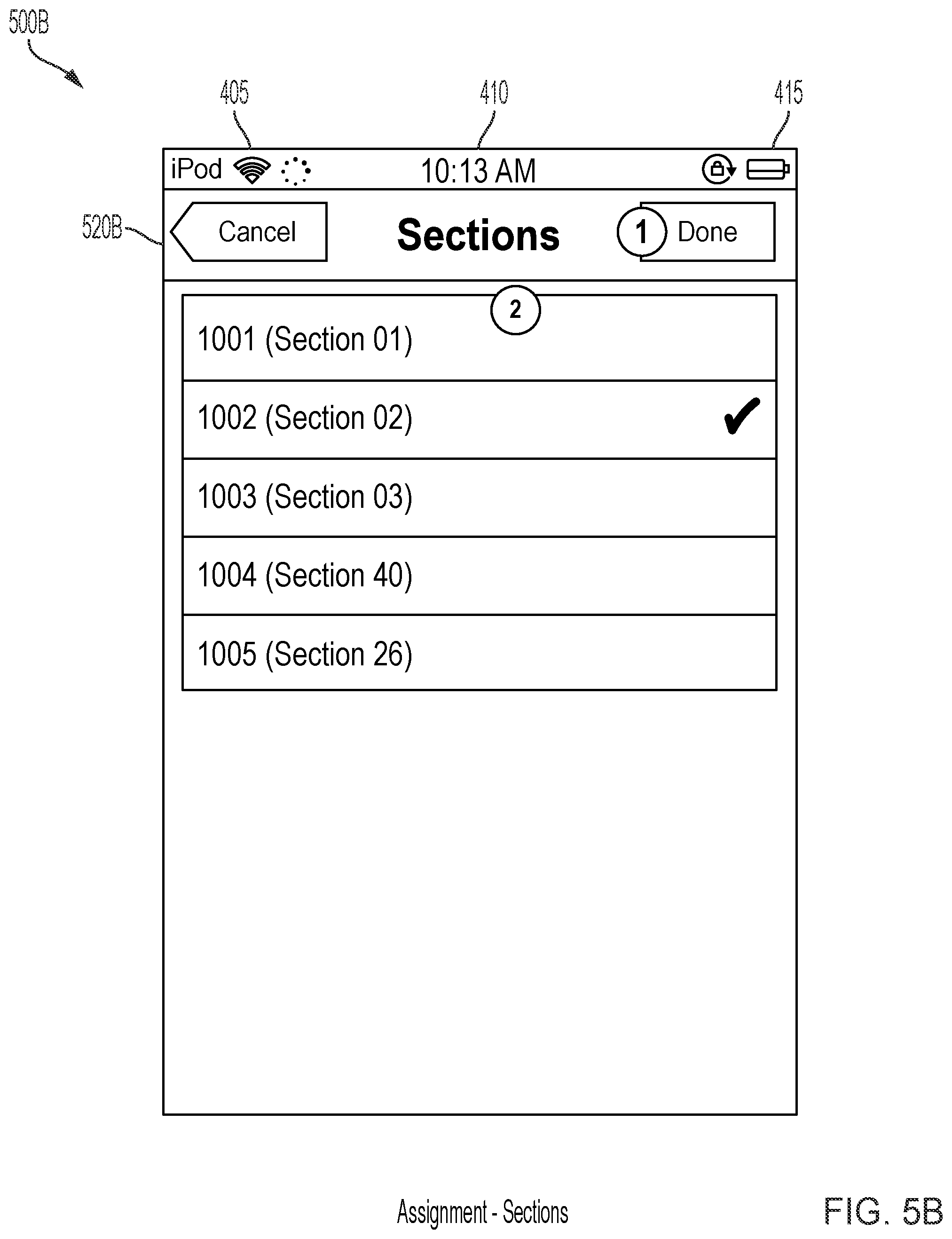 Patent US12437254 Figure 7 – Display of hospital transport information on a portable device