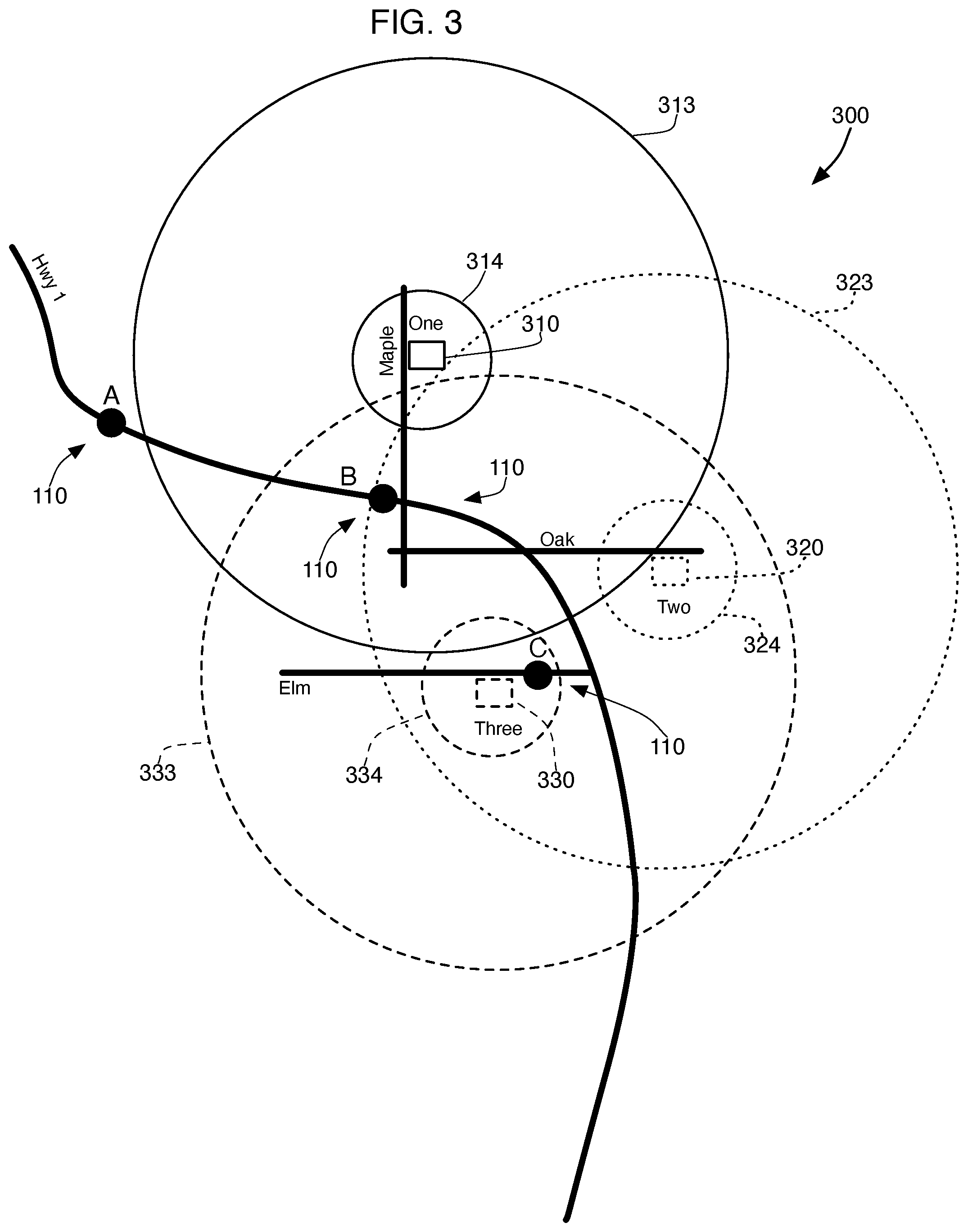 Patent US12437259 Figure 3 – Multiple zone-based triggering system and method