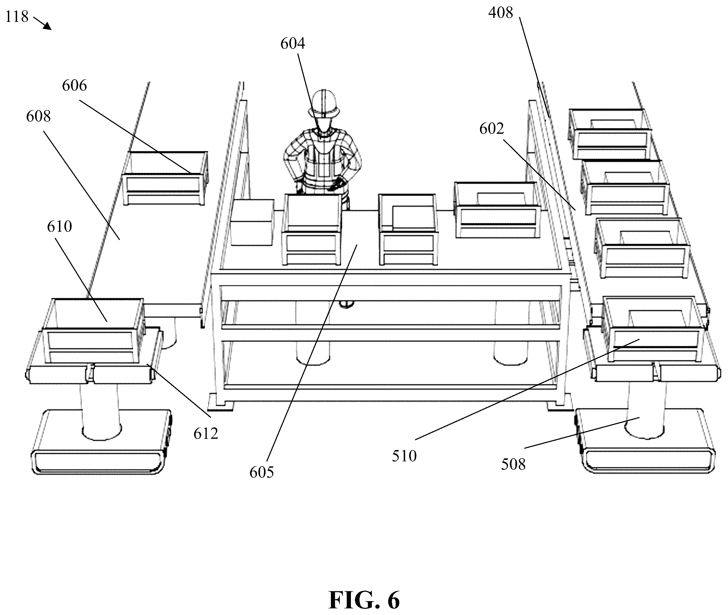 Patent US12437261 Figure 8 – Automated order consolidation and packaging mechanism