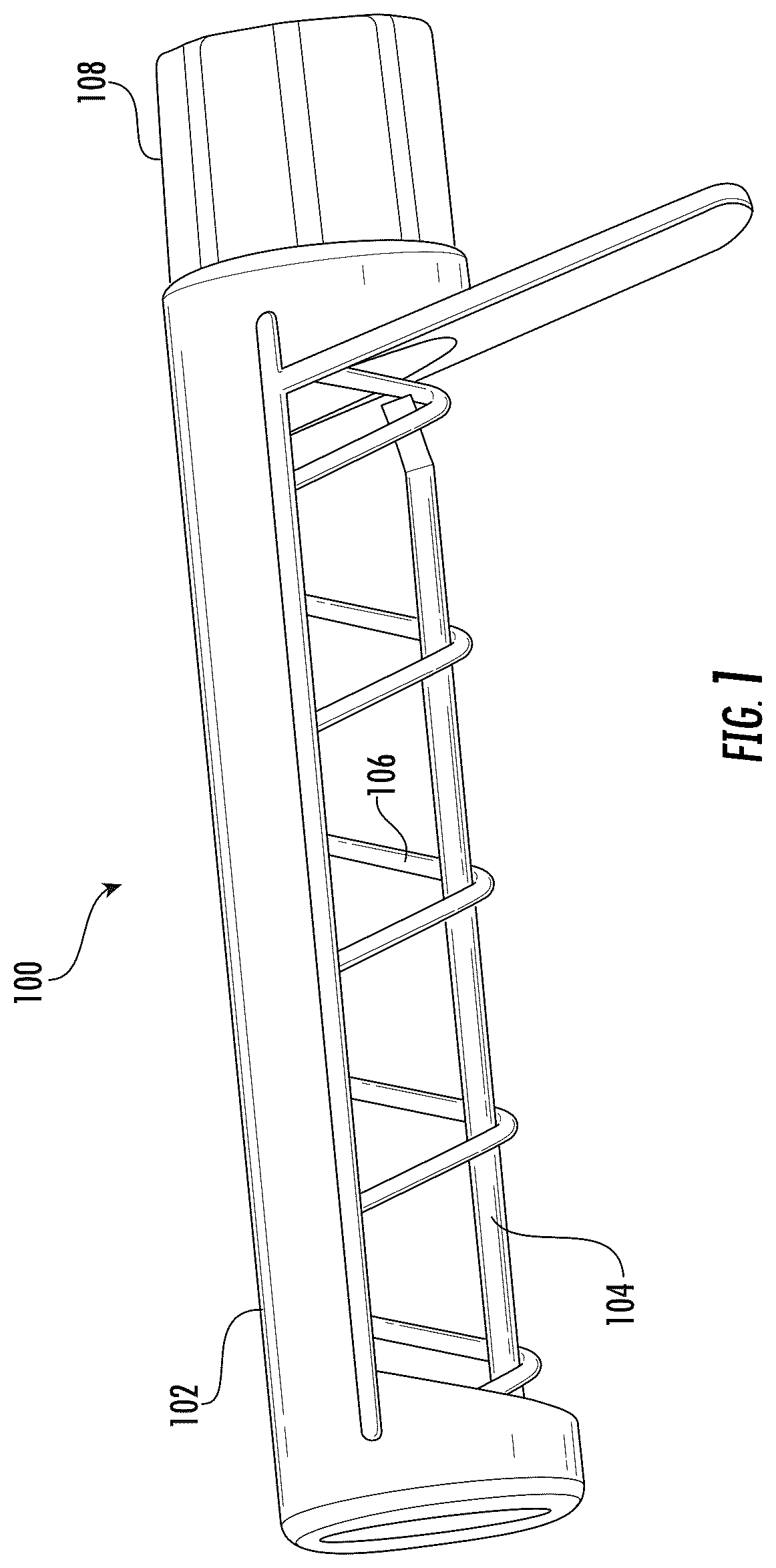 Patent US12437262 — Anti-sweeping hook with integrated inventory monitoring and/or loss prevention functionality — Figure 1