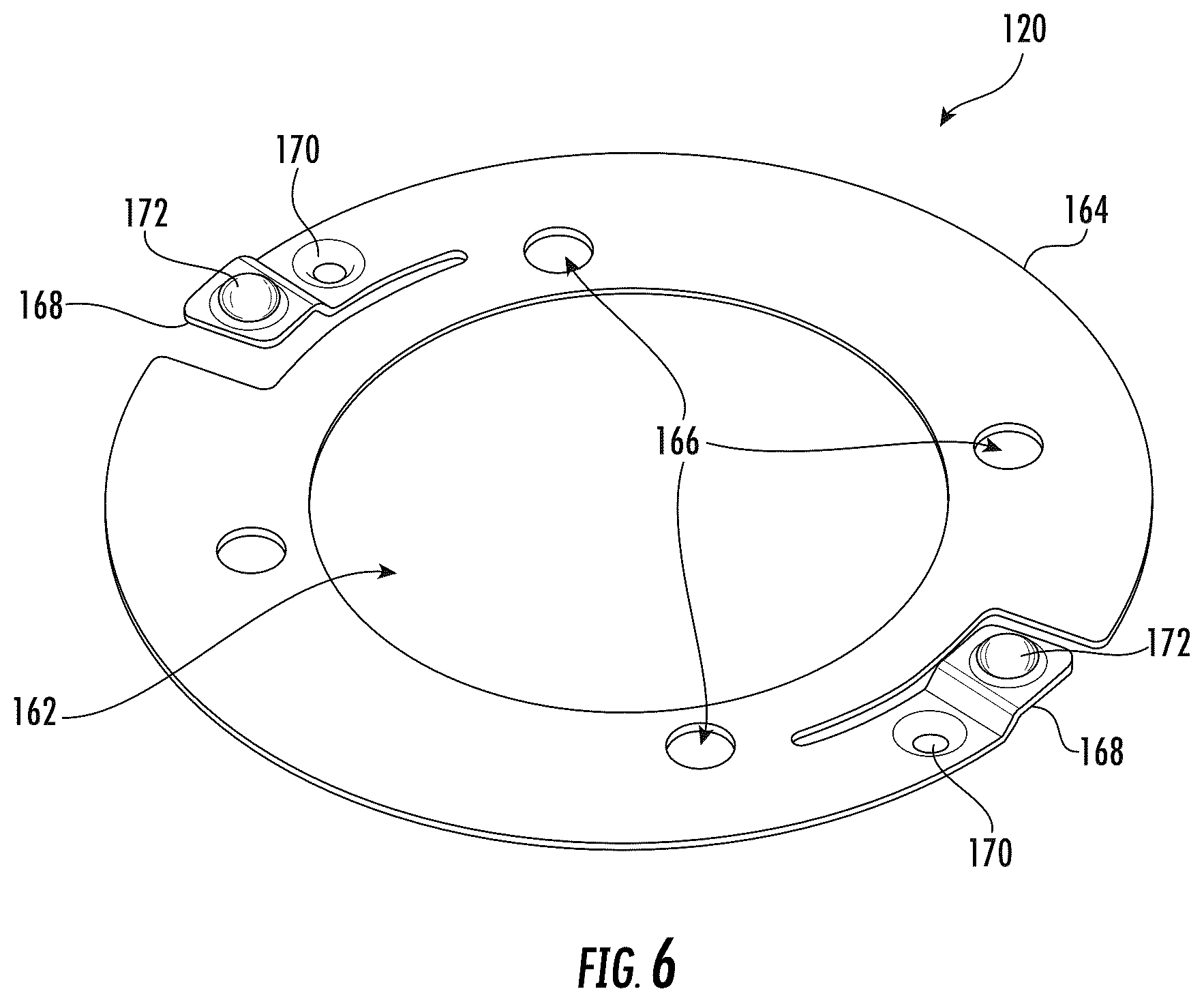 Patent US12437262 Figure 6 – Anti-sweeping hook with integrated inventory monitoring and/or loss prevention functionality
