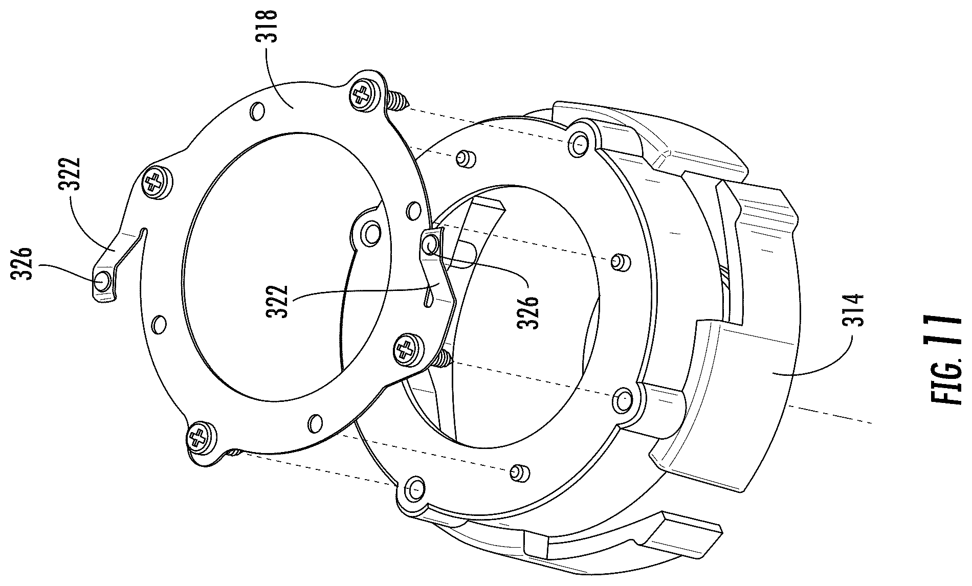 Patent US12437262 Figure 11 – Anti-sweeping hook with integrated inventory monitoring and/or loss prevention functionality