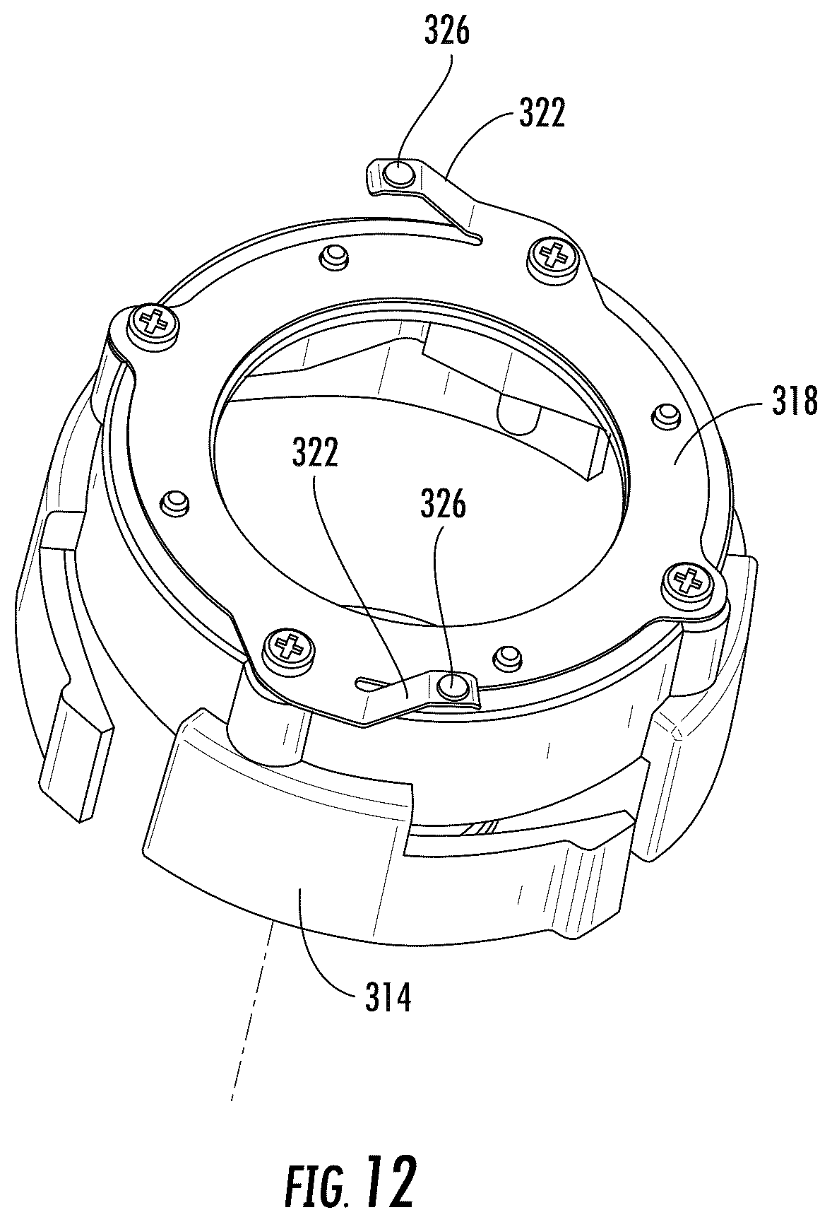 Patent US12437262 Figure 12 – Anti-sweeping hook with integrated inventory monitoring and/or loss prevention functionality