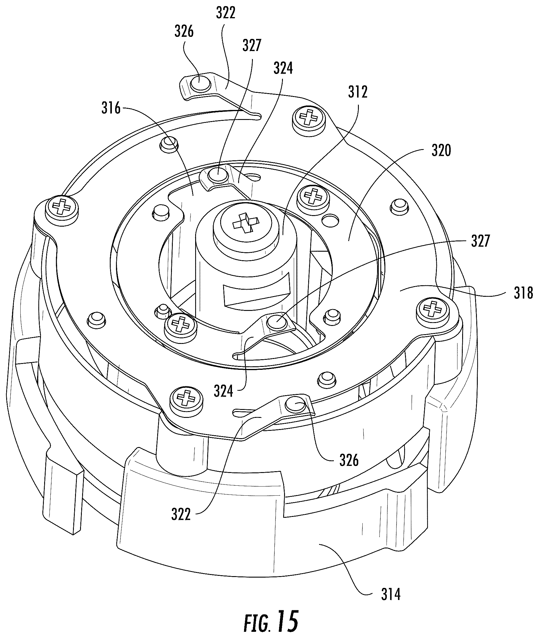 Patent US12437262 Figure 15 – Anti-sweeping hook with integrated inventory monitoring and/or loss prevention functionality