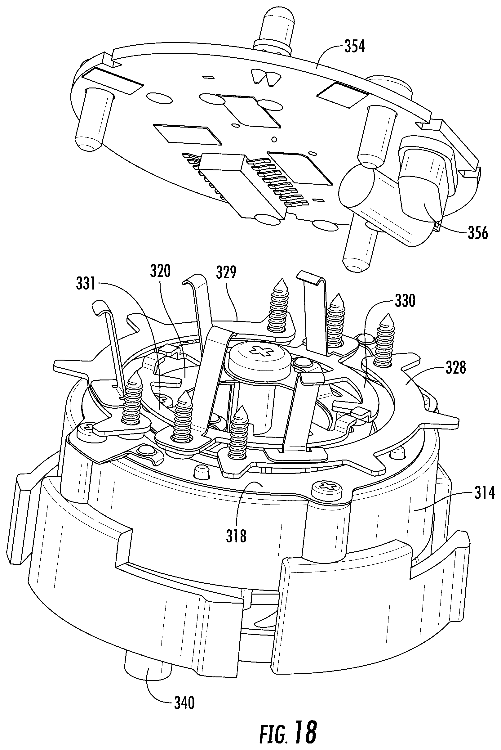 Patent US12437262 Figure 18 – Anti-sweeping hook with integrated inventory monitoring and/or loss prevention functionality