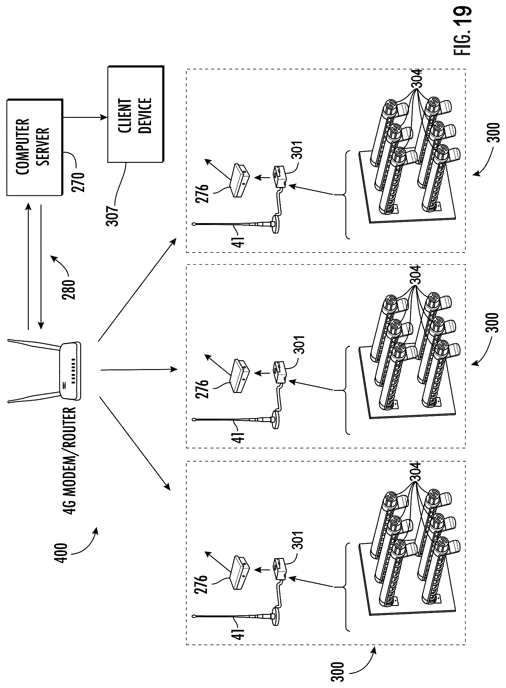 Patent US12437262 Figure 19 – Anti-sweeping hook with integrated inventory monitoring and/or loss prevention functionality