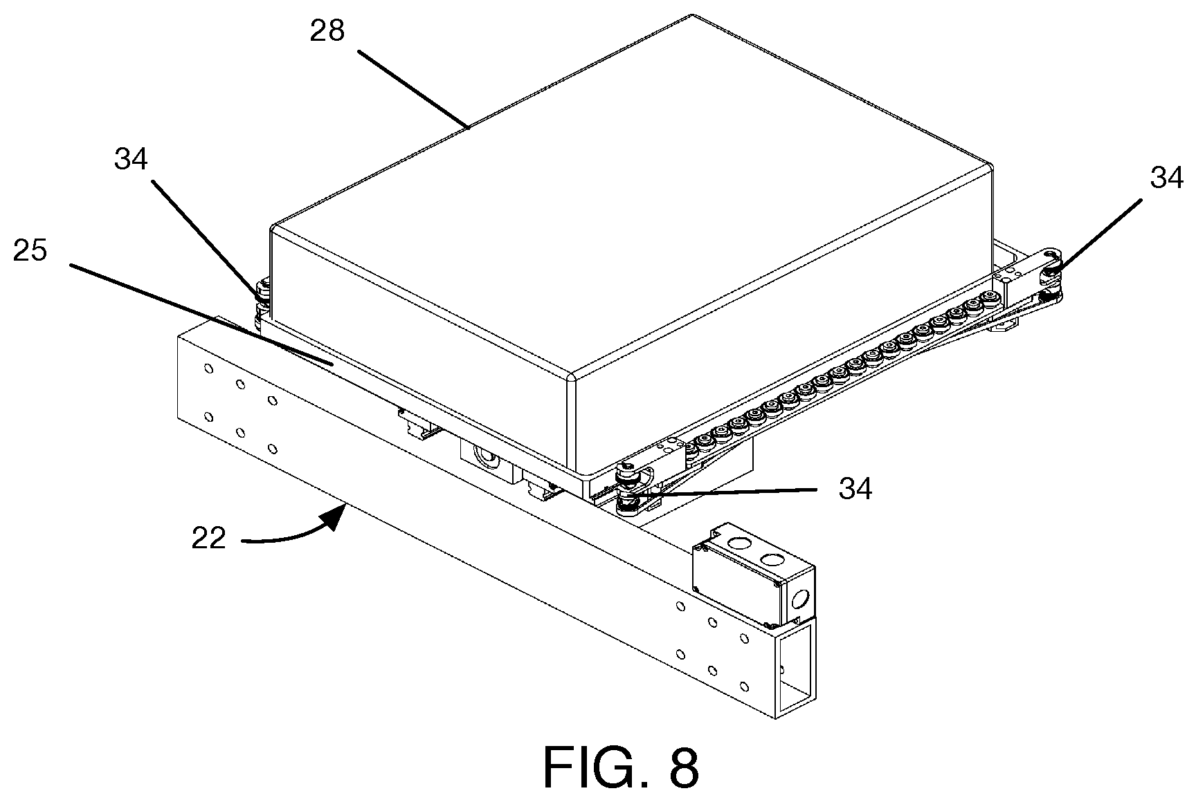 Patent US12437264 Figure 8 – Package receiving and delivery system
