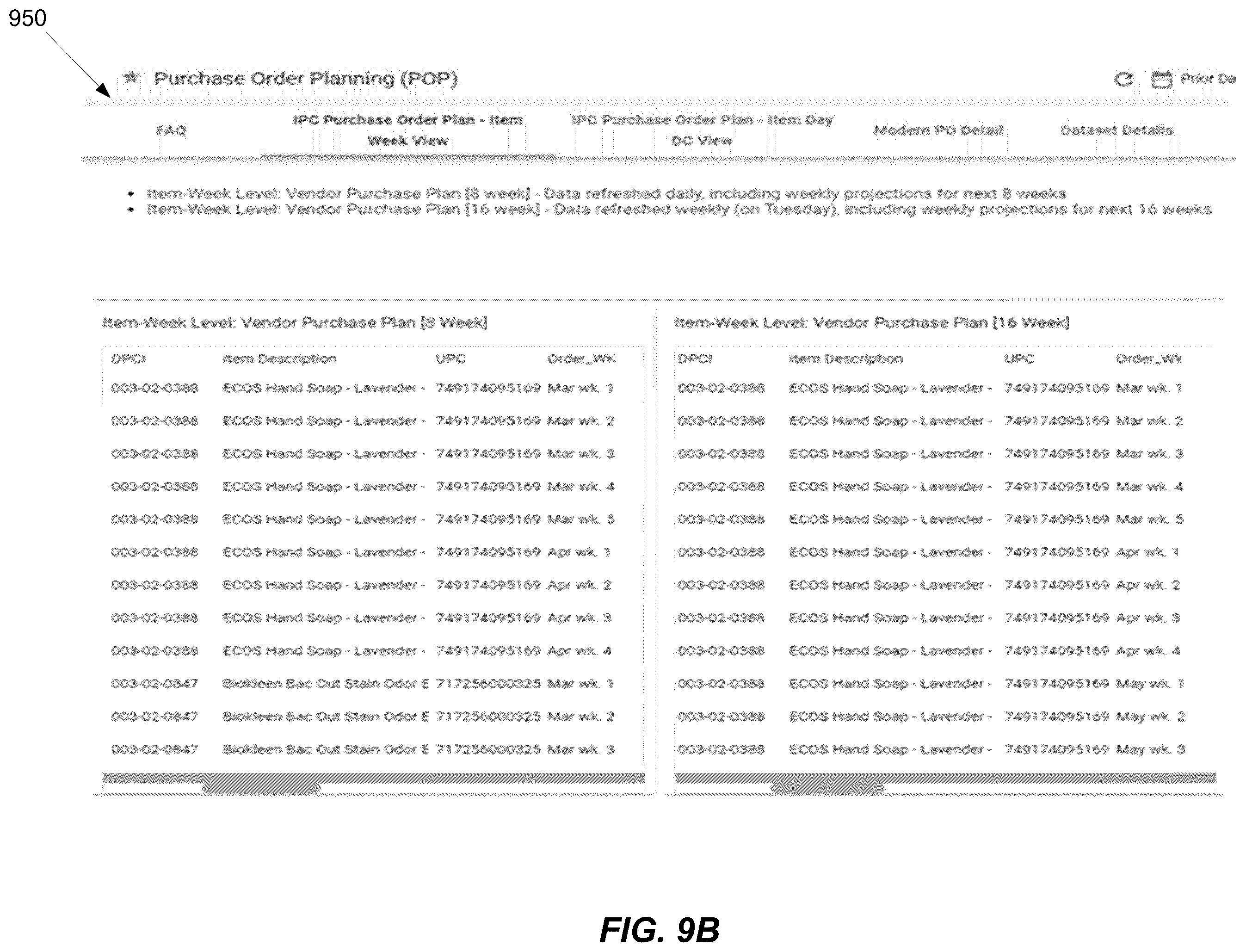 Patent US12437265 Figure 11 – Methods and systems for inventory planning and control