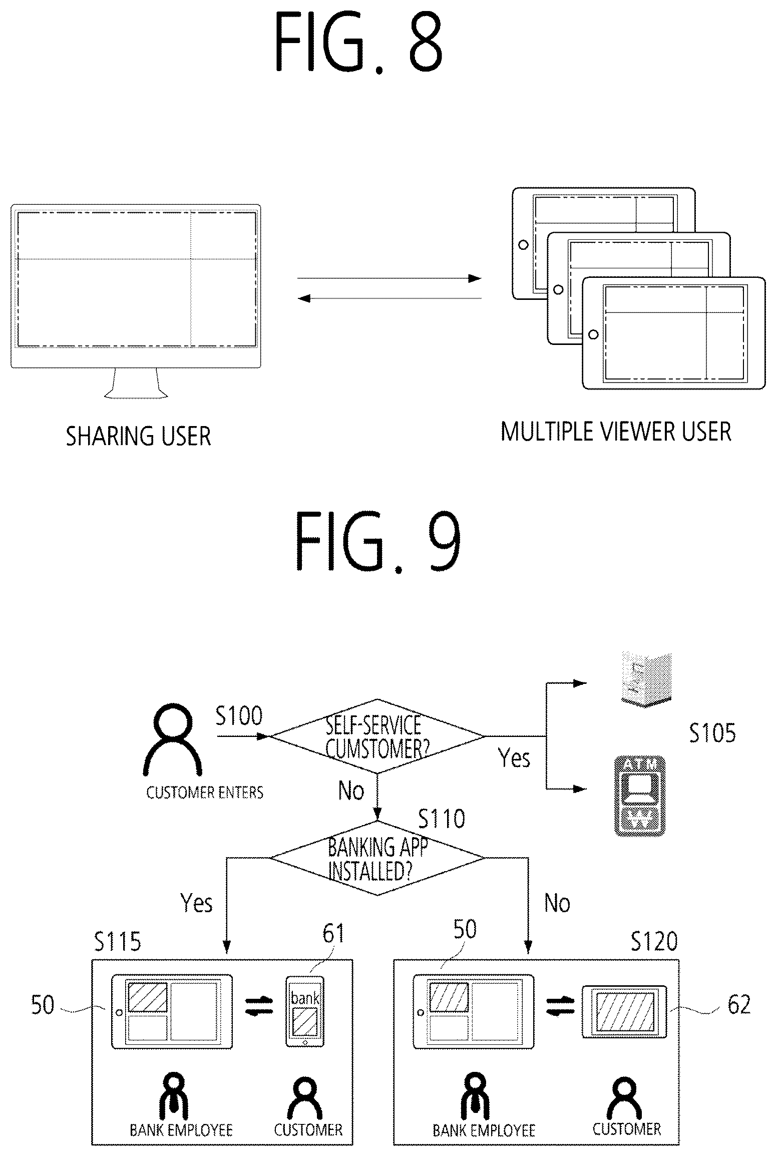 Patent US12437268 Figure 7 – Contact-free remote work processing system and method through user interface sharing