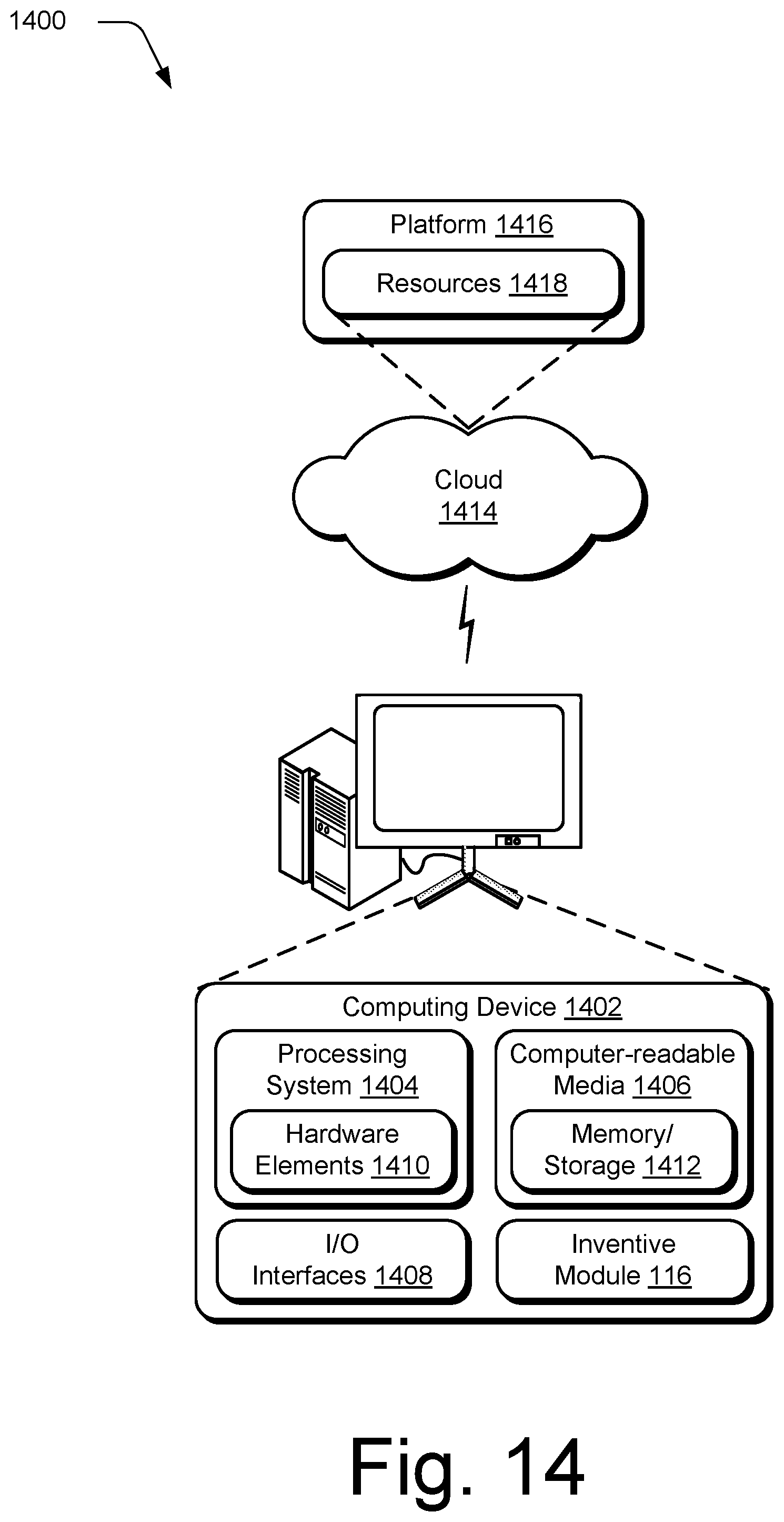 Patent US12437290 Figure 14 – Digital content control based on nonfungible tokens
