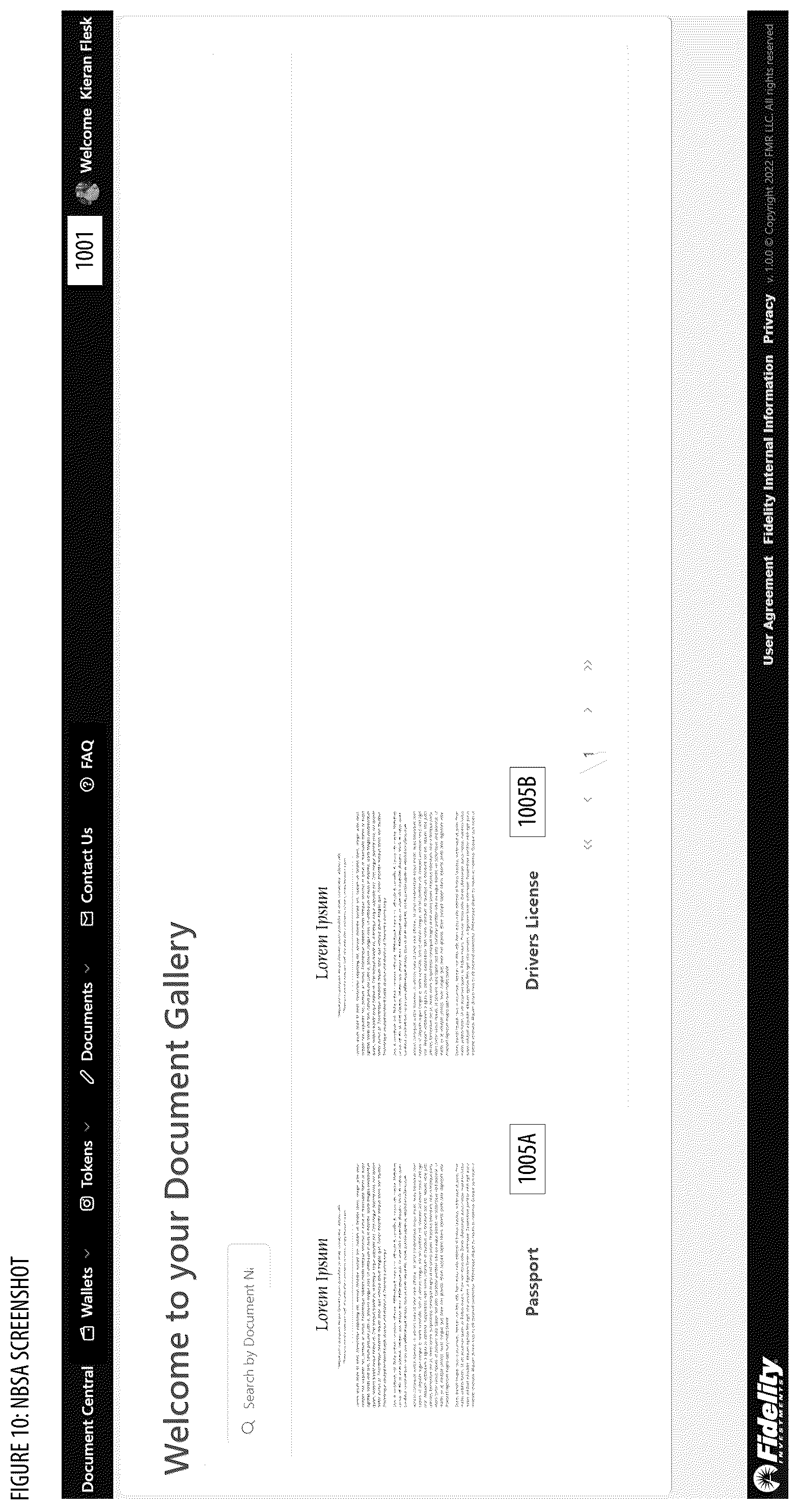 Patent US12437292 Figure 10 – NFT based secure authentication and notification apparatuses, processes and systems