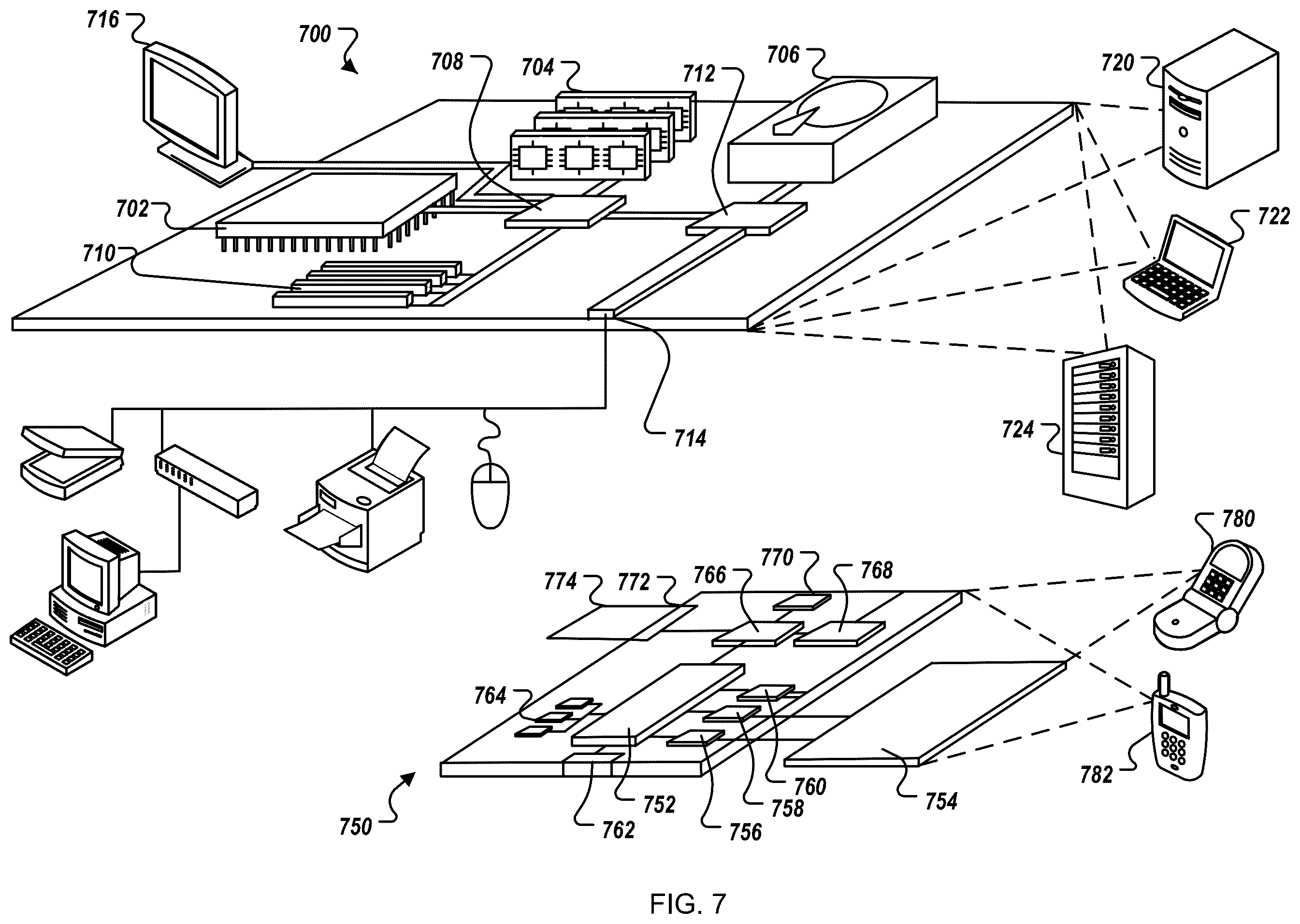 Patent US12437318 Figure 7 – Presenting options for content delivery