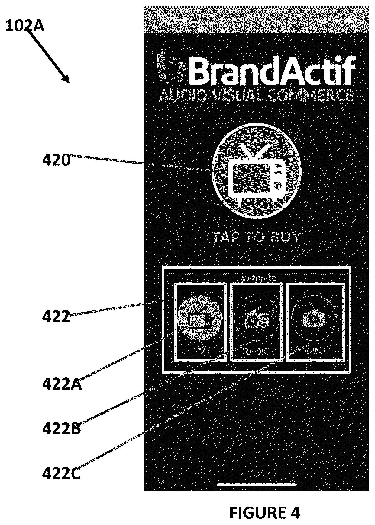 Patent US12437322 Figure 4 – Sponsor driven digital marketing for live television broadcast