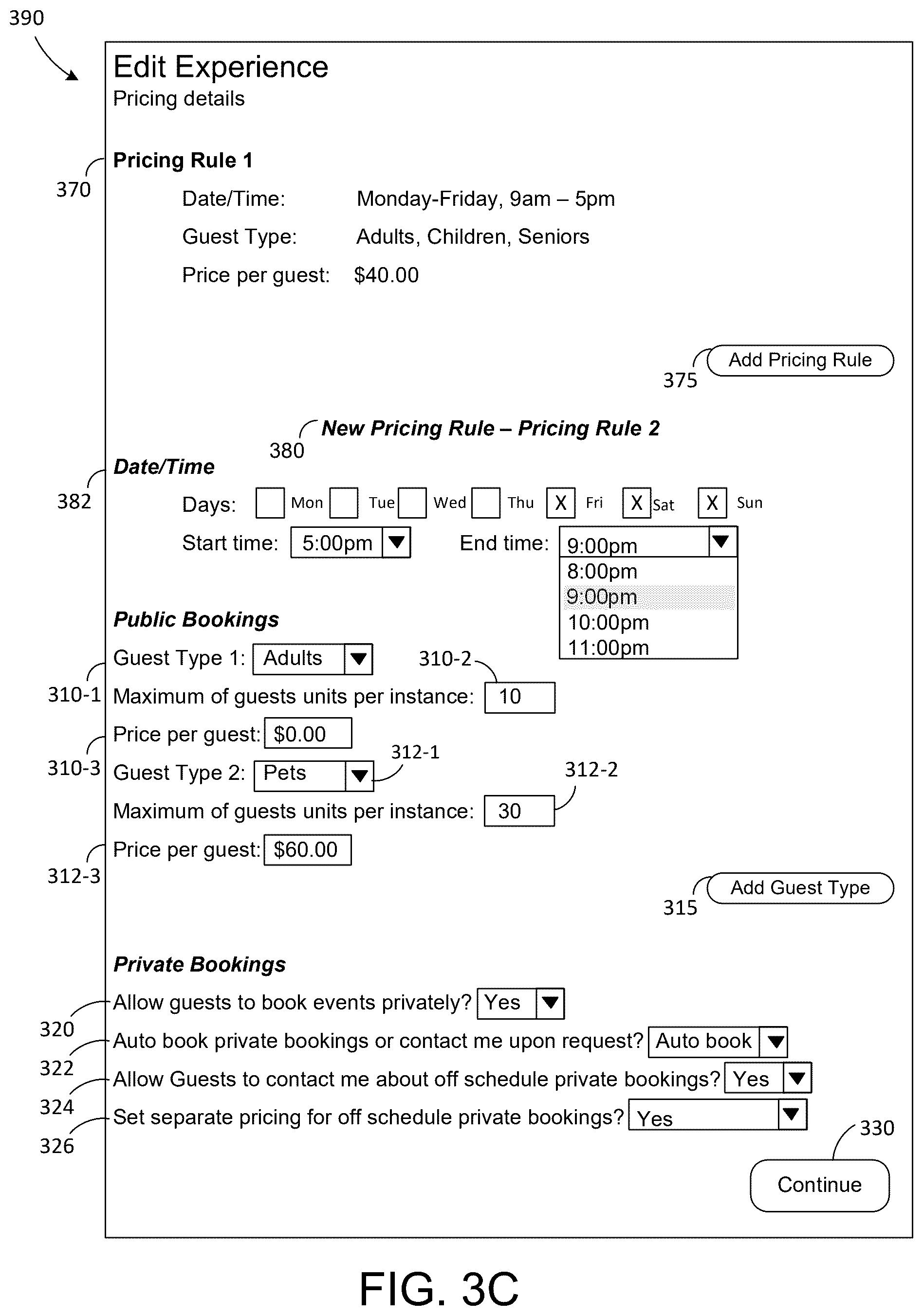 Patent US12437323 Figure 4 – Integrating private reservations with publicly-offered ticketed reservations