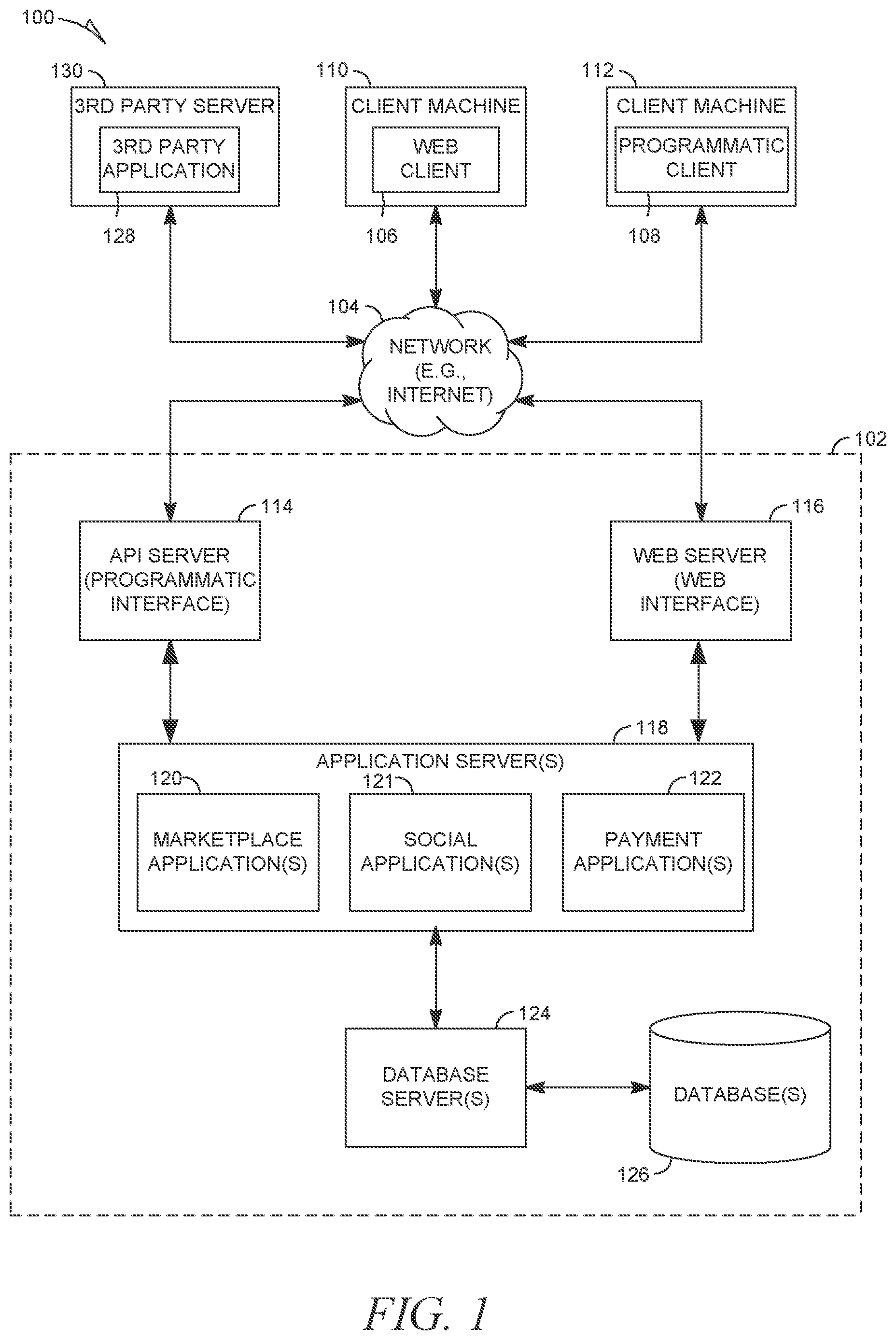 Patent US12437328 Figure 1 – Method, medium, and system for social media-based recommendations