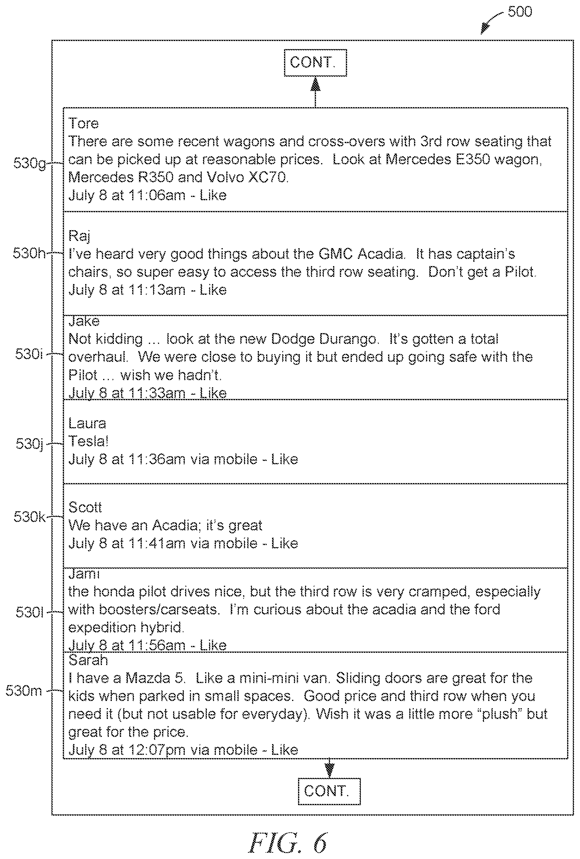 Patent US12437328 Figure 6 – Method, medium, and system for social media-based recommendations