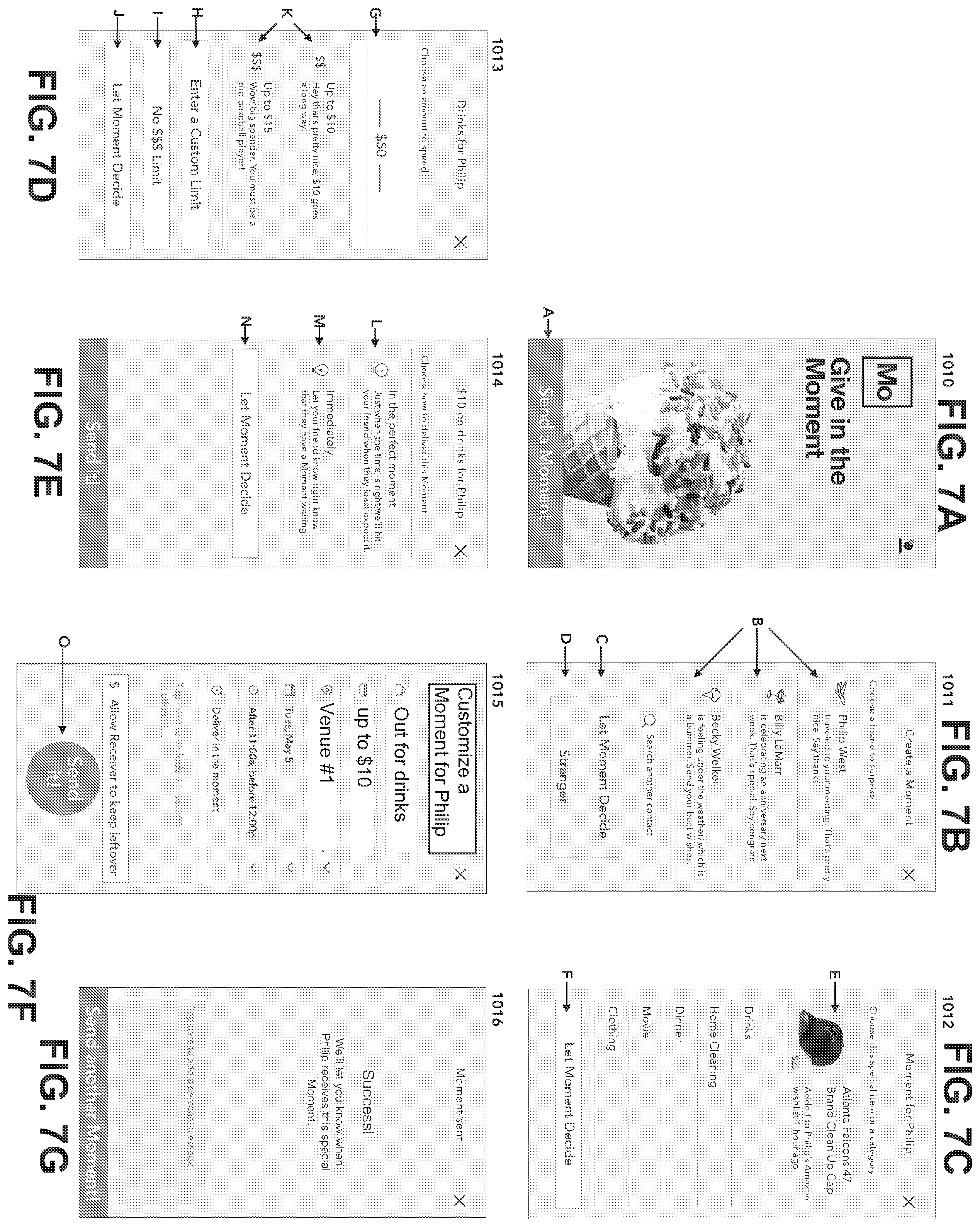 Patent US12437331 Figure 7 – Method and system for connecting and facilitating the machine-to-machine delivery of a gift that may or may not have monetary value