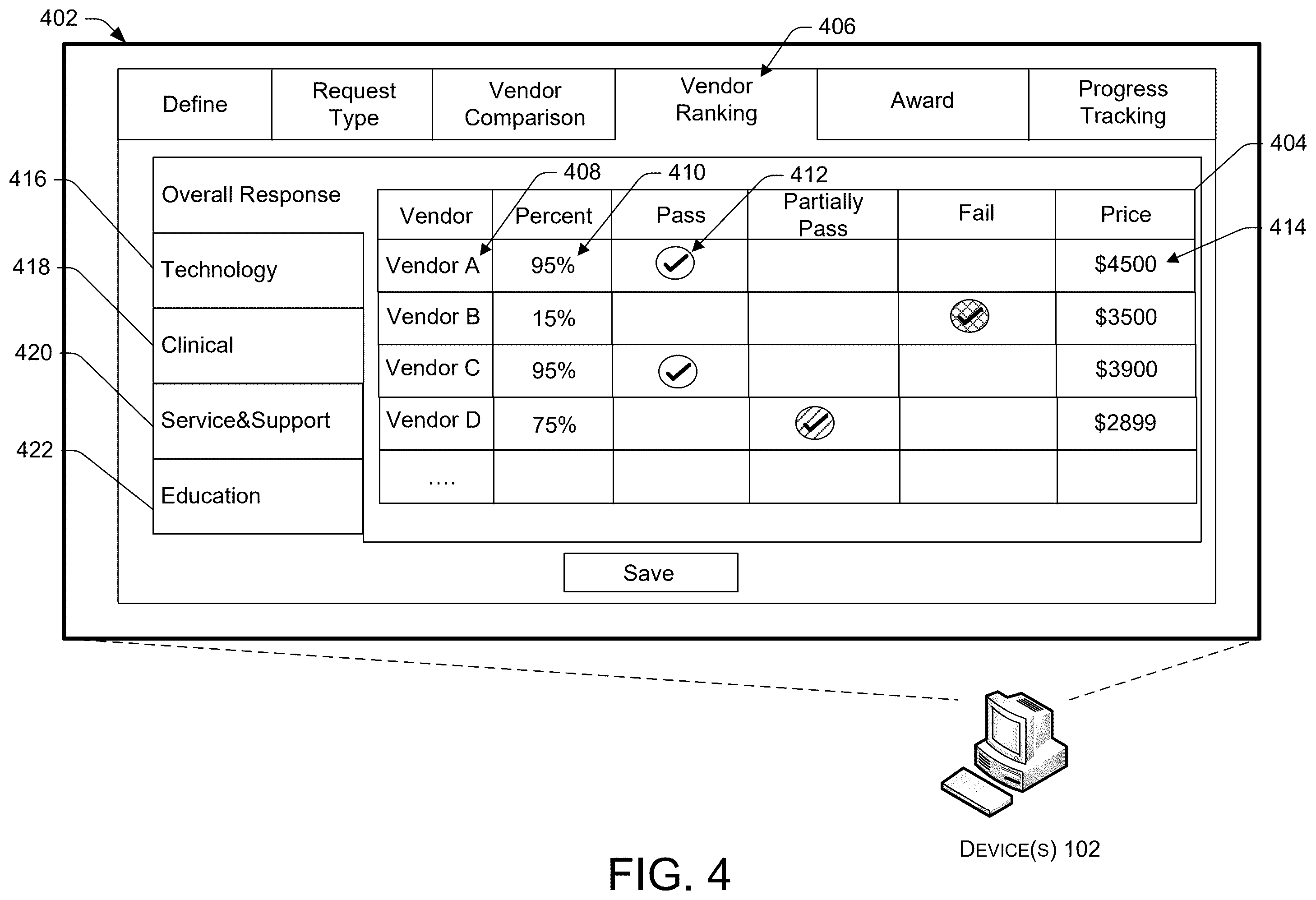 Patent US12437335 Figure 7 – Method, medium, and system for category composition and weighting selection