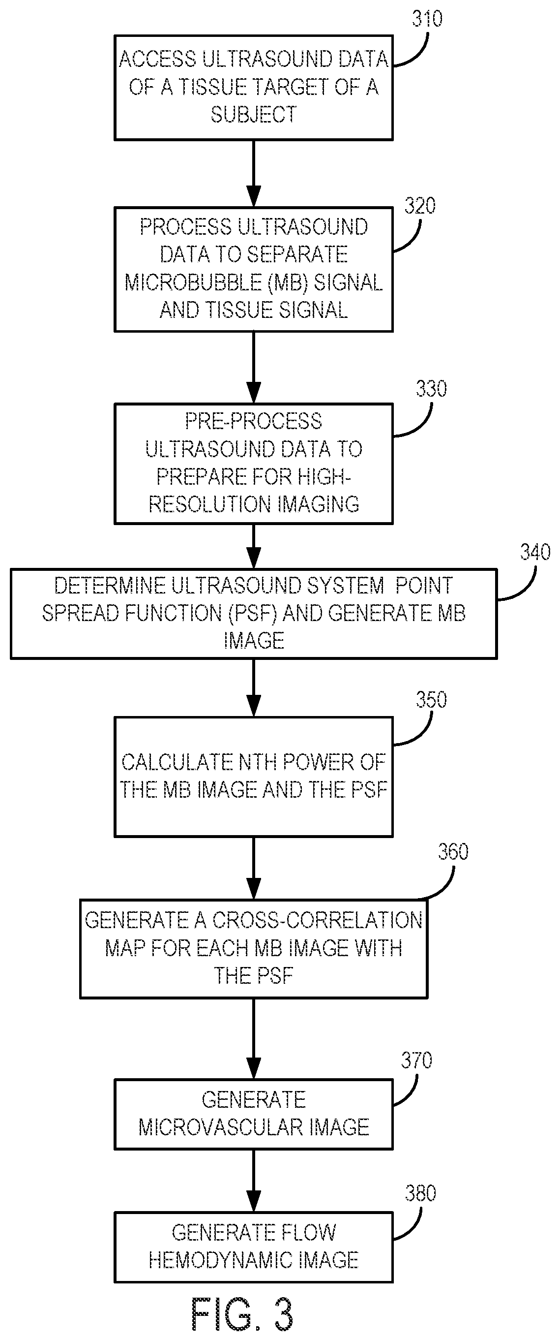 Patent US12437363 Figure 3 – Methods for high spatial and temporal resolution ultrasound imaging of microvessels