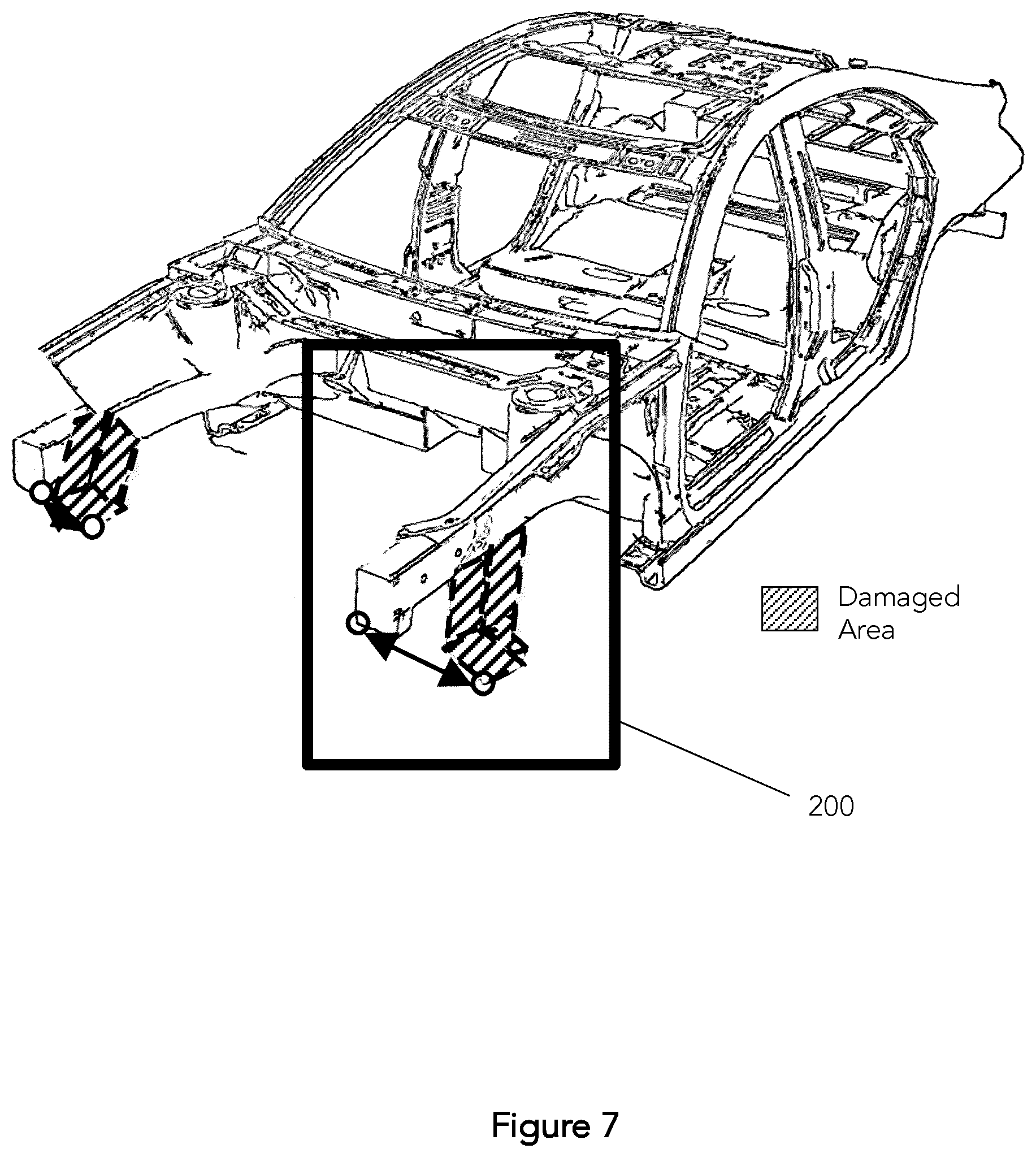 Patent US12437389 Figure 7 – Vehicle damage detection system and method