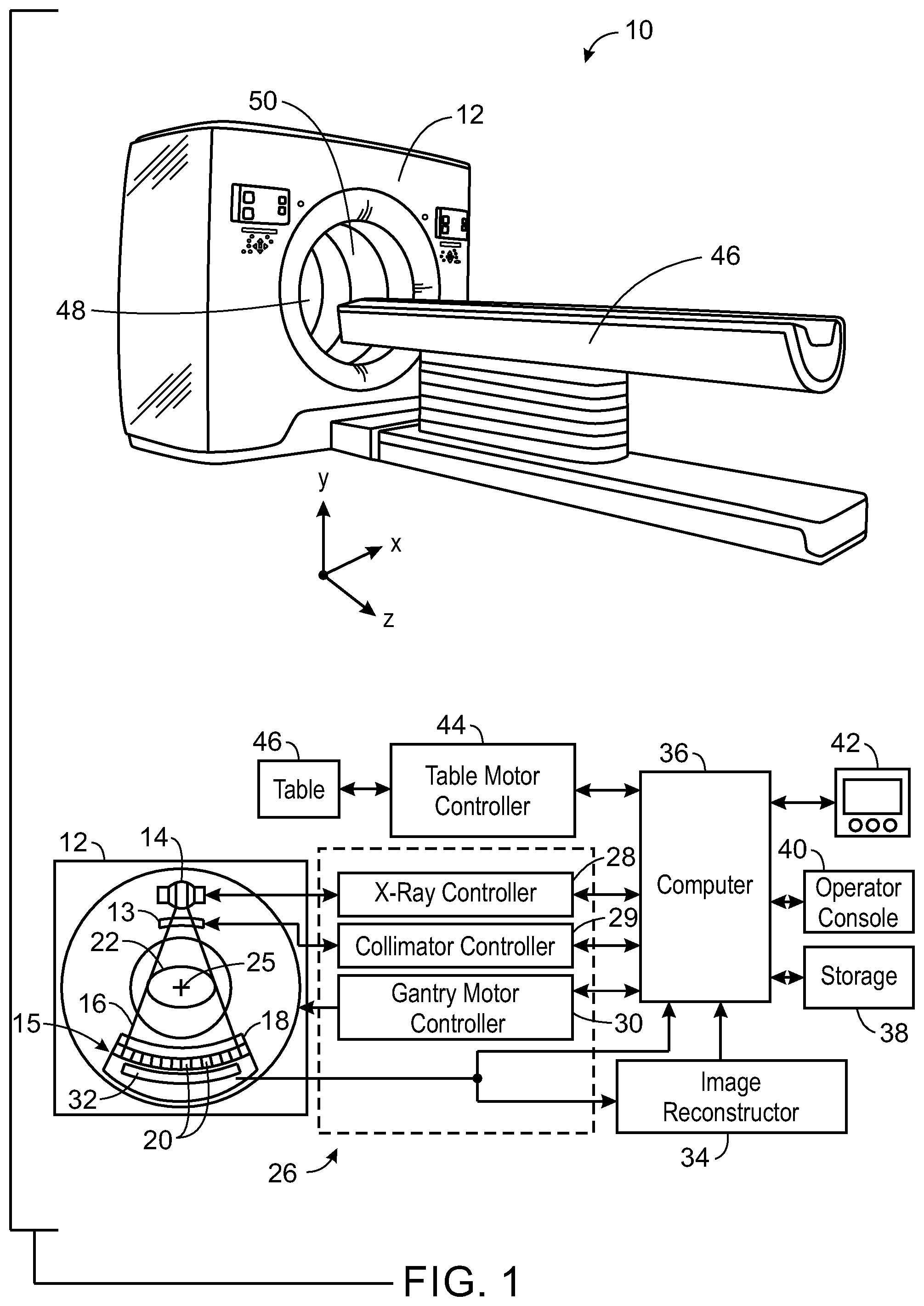 Patent US12437399 — System and method for location insensitive reporting of fractional flow reserve-computed tomography for a given stenosis — Figure 1